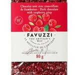 Favuzzi Tablette de chocolat de noir avec croustillant de framboises
