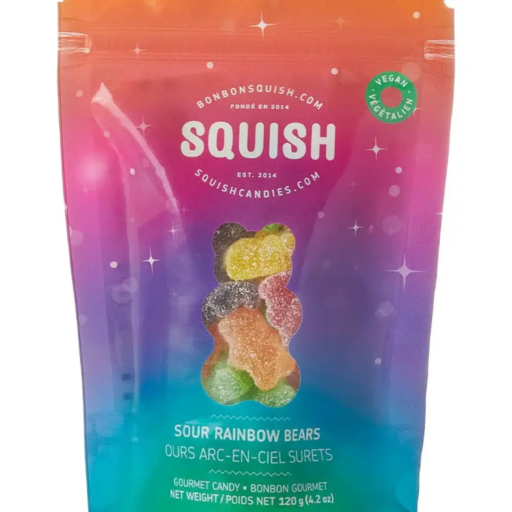 Squish - Favuzzi Oursons arc-en-ciel surets - Bonbons Squish