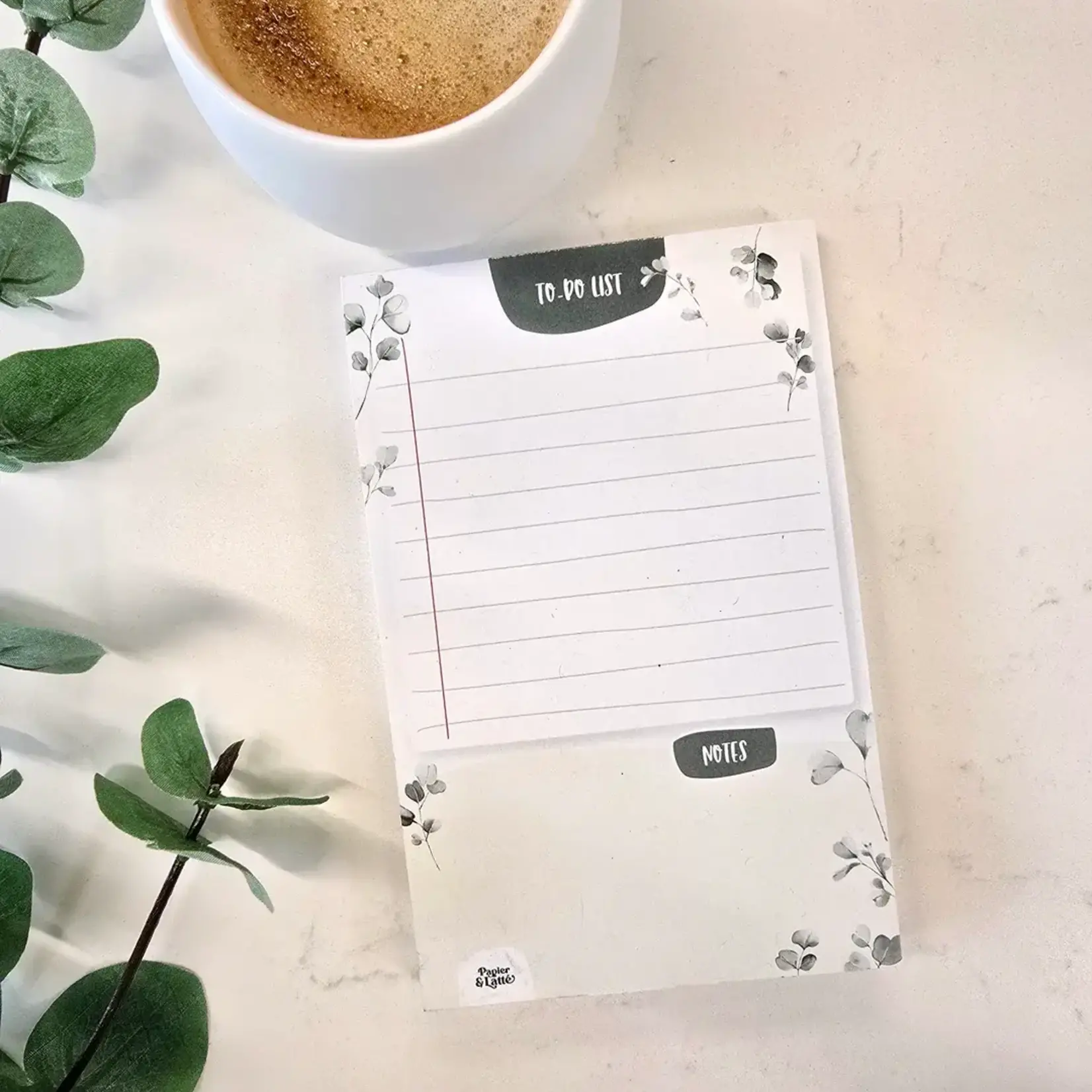 Papier & Latté Petit pad de notes -  Eucalyptus
