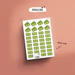 Papier & Latté Autocollants -  Billets de banque