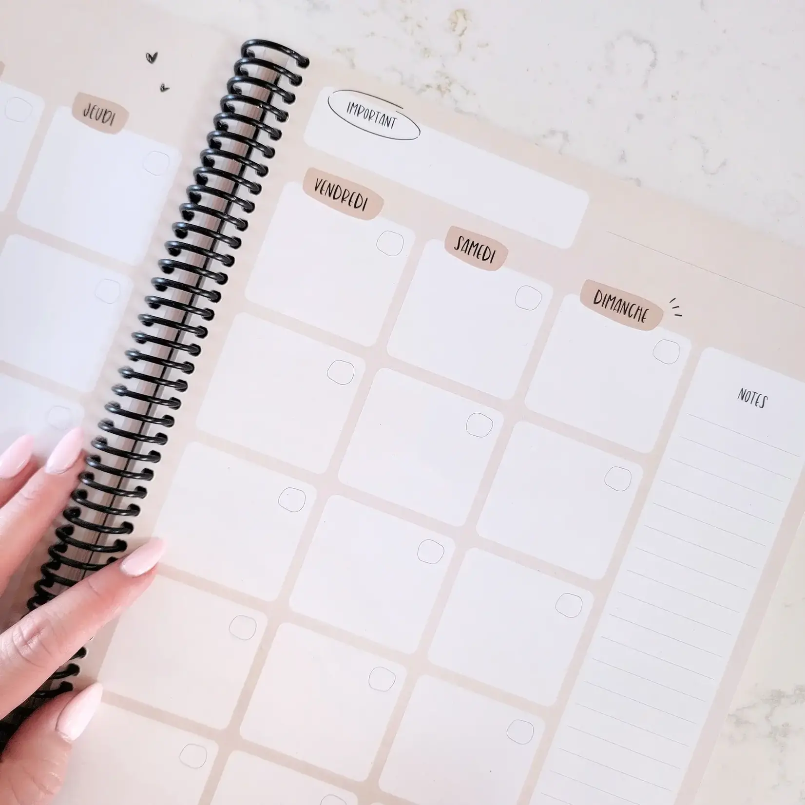 Papier & Latté Agenda 4e édition -Isaella -  non-daté