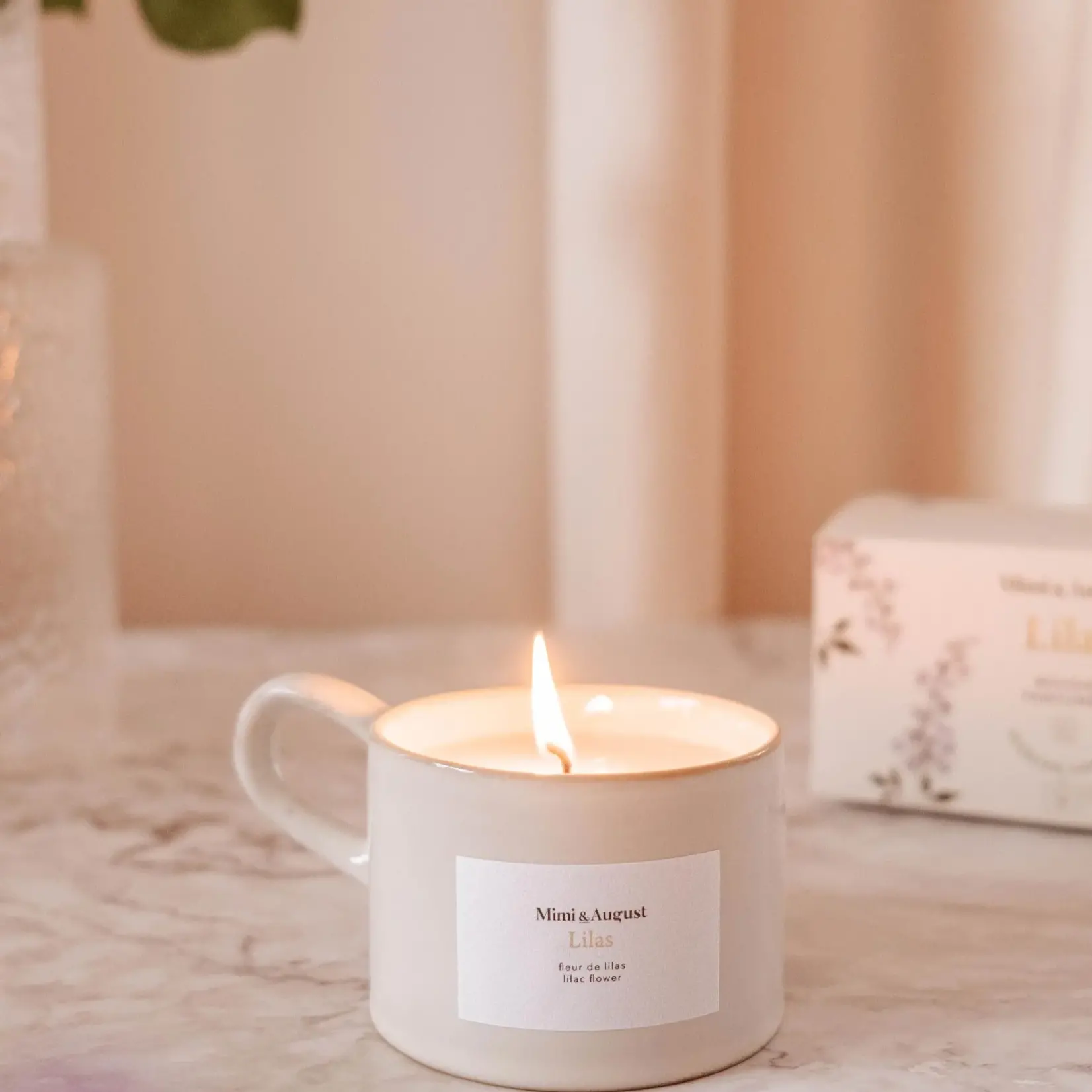 Mimi and August Lilas - Bougie réutilisable 5.5oz