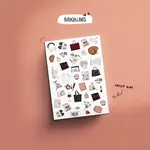 Papier & Latté Autocollants - Netflix & chill