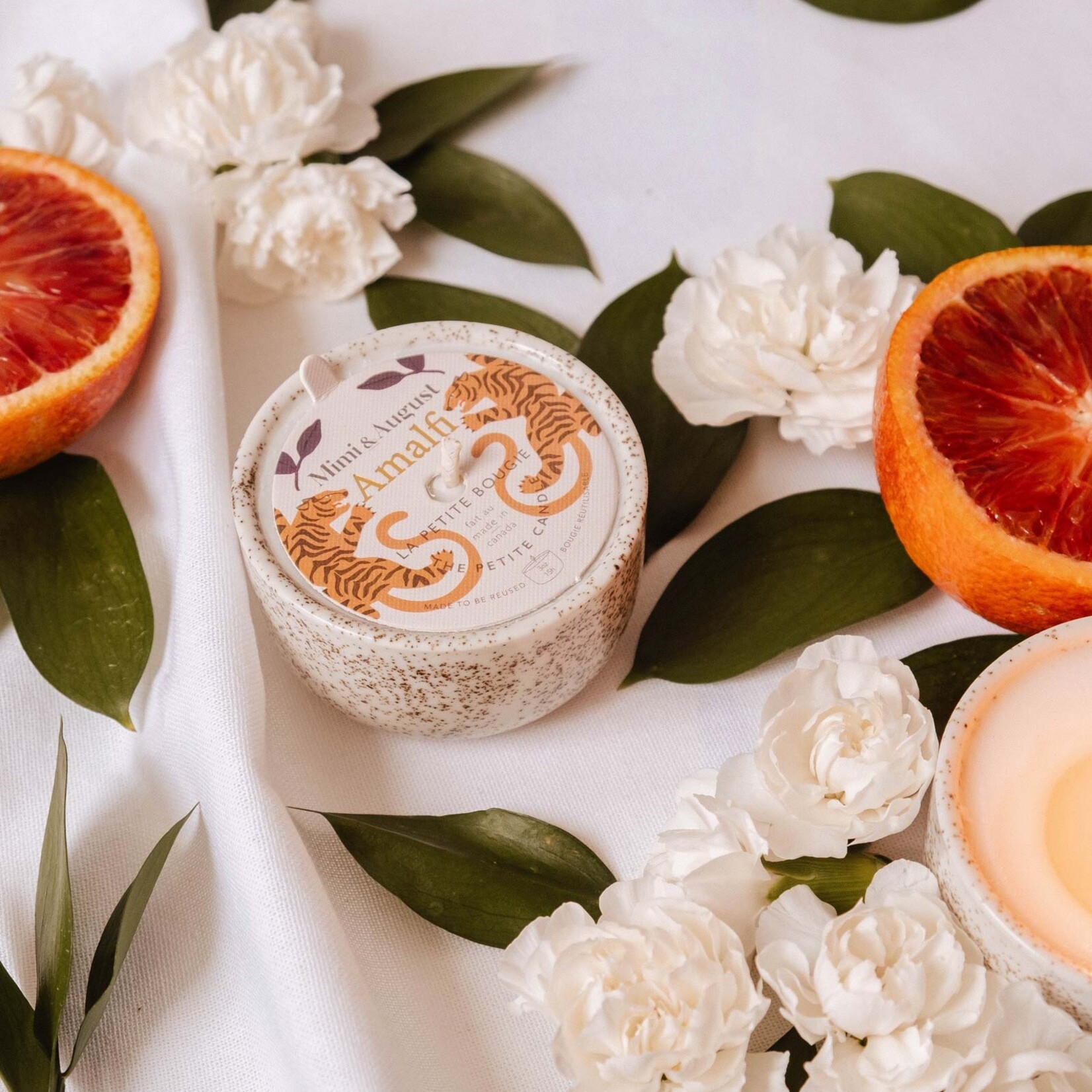 Mimi and August Amalfi - Bougie réutilisable 3oz