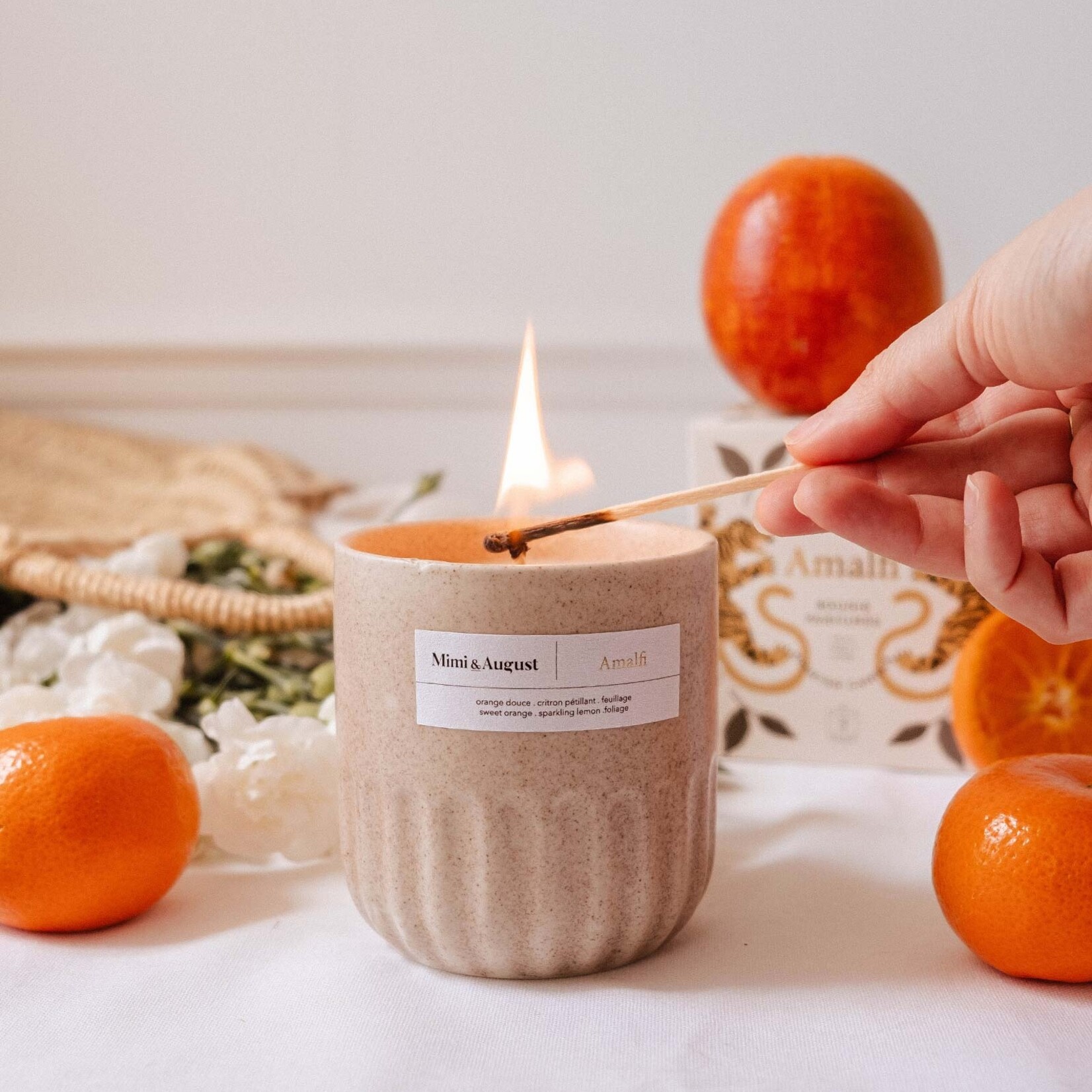 Mimi and August Amalfi - Bougie réutilisable 11 oz