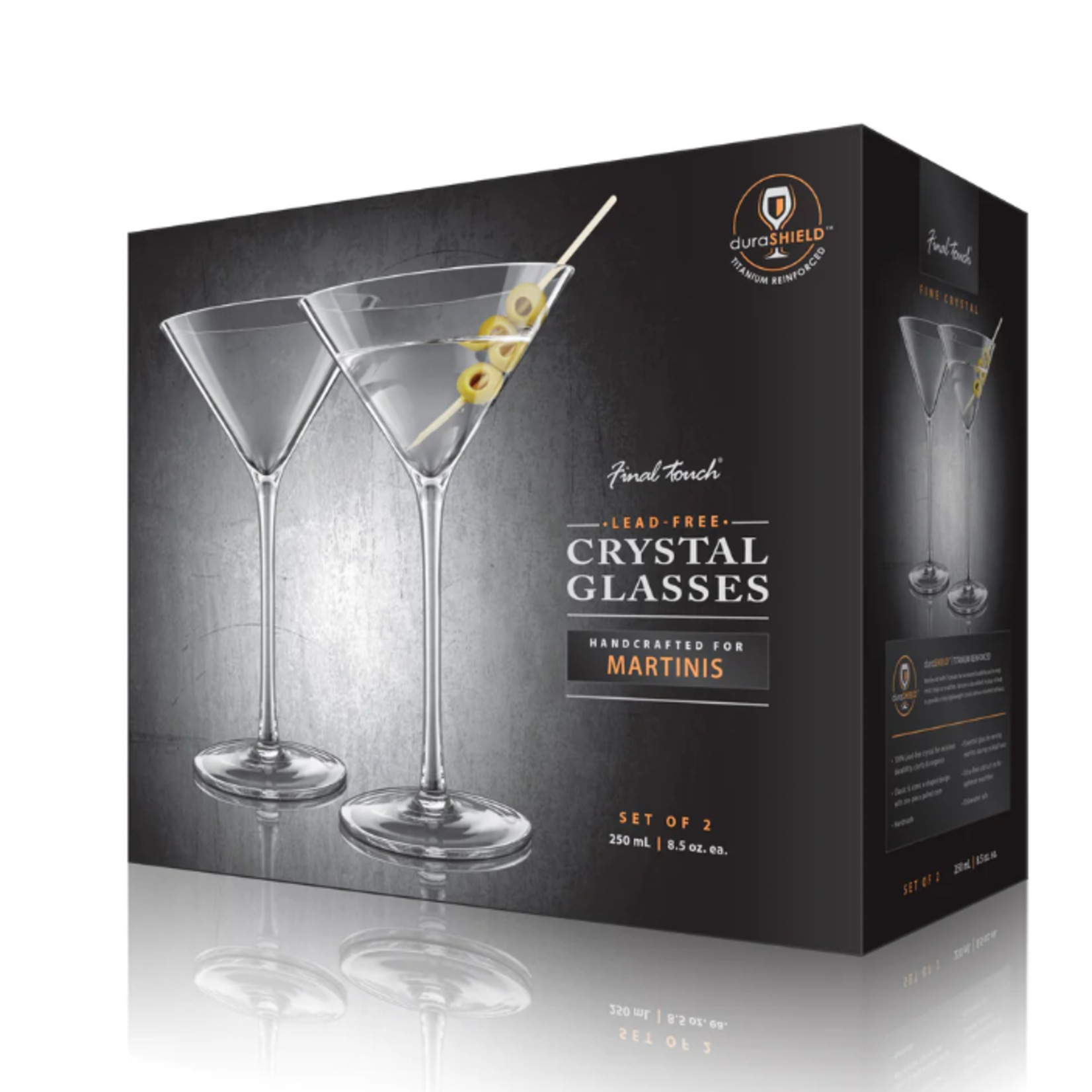 Final touch Ensemble de 2 verres à martini