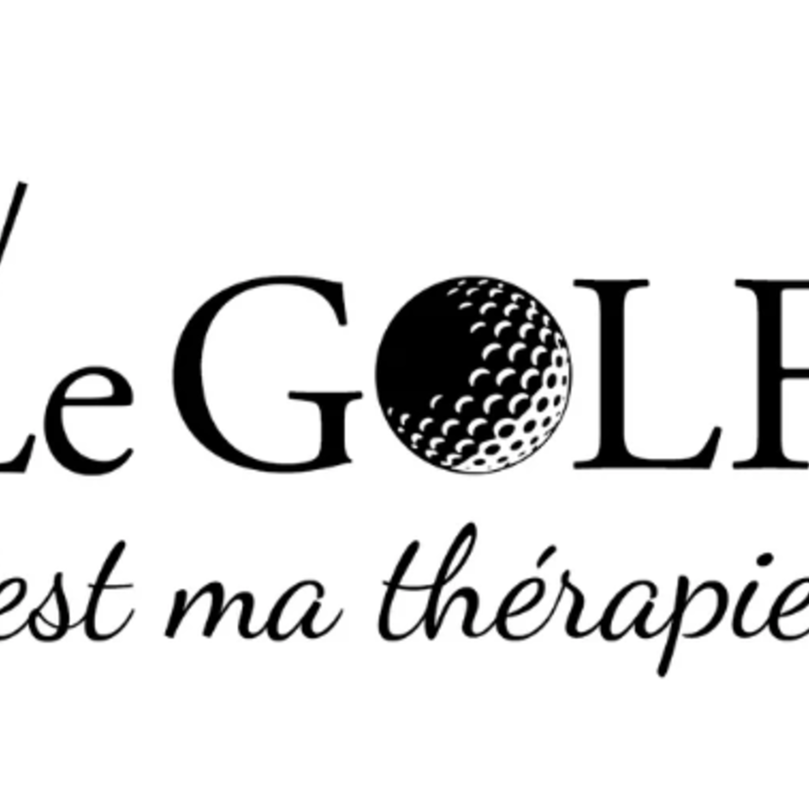 La Maison du Bar Bouteille d'eau isotherme 32 oz - Le golf c'est ma thérapie - Noir