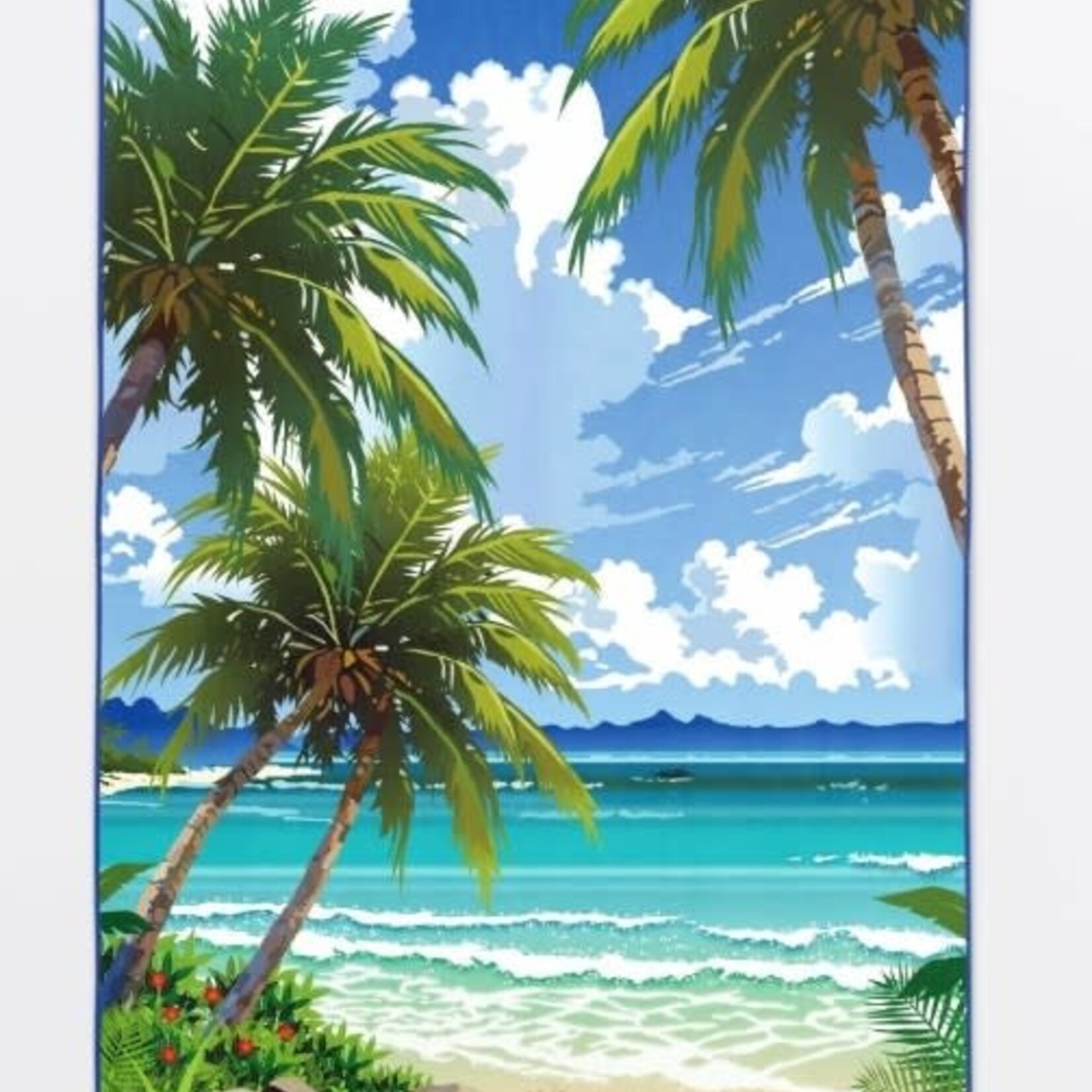 Solem Serviette de plage - Bienvenue au paradis XL