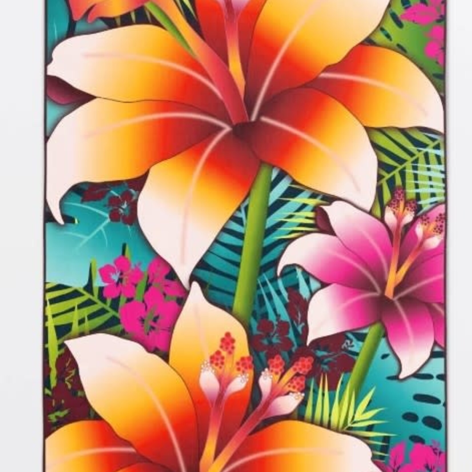 Solem Serviette de plage - Fleurs de Tahiti XL
