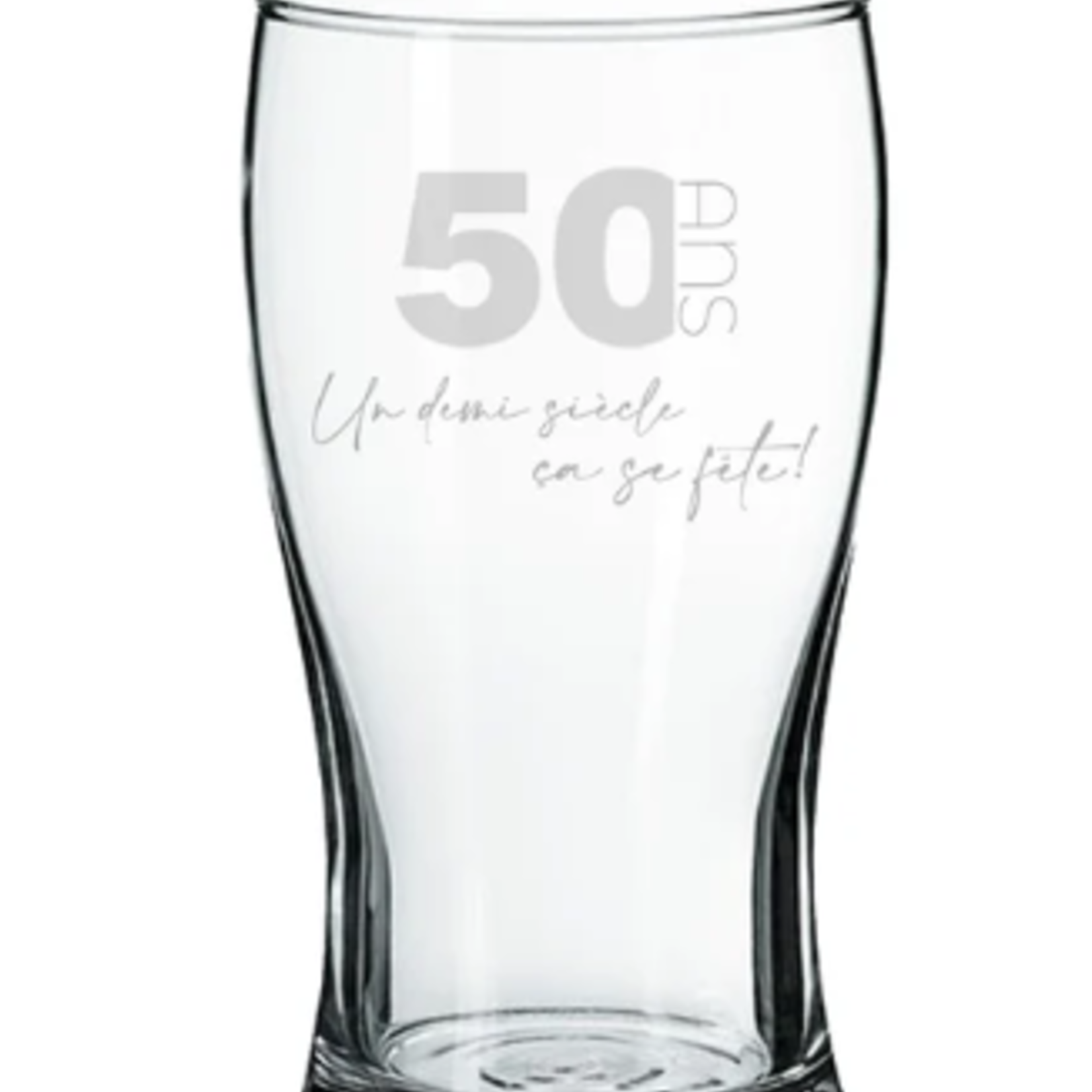 La Maison du Bar Verre gravé 20 oz - 50 ans, Demi siècle - bière