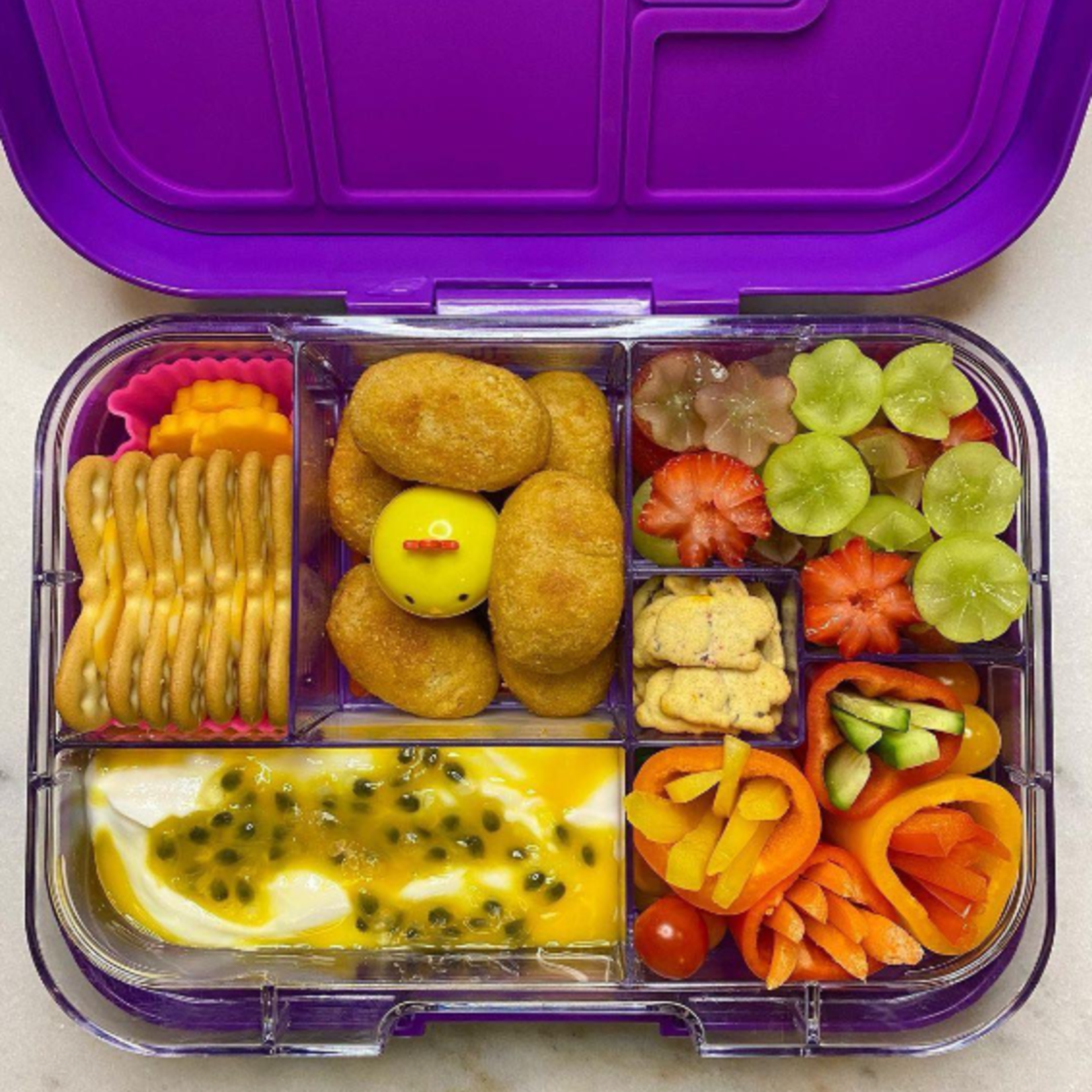 Munchbox Boîte Munchbox maxi 6 - Paon violet