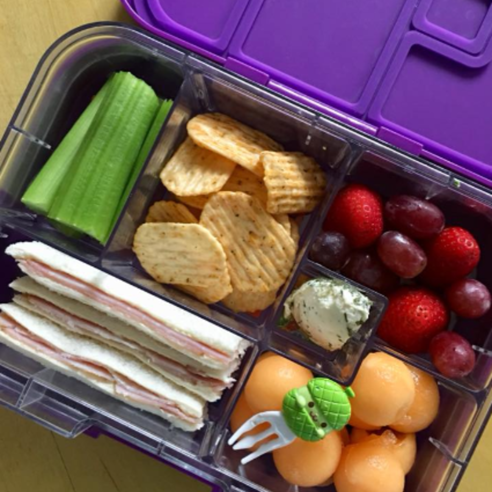 Munchbox Boîte Munchbox maxi 6 - Paon violet