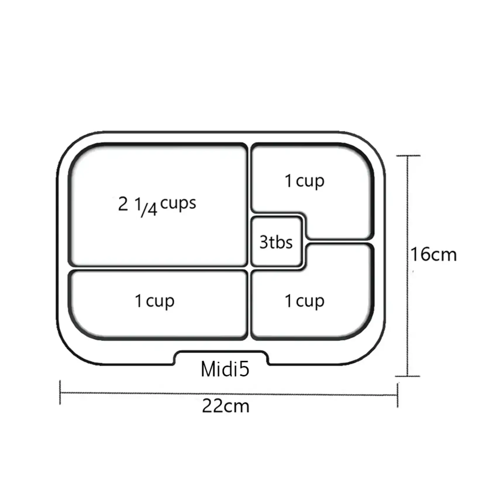 Munchbox Plateau transparent Munchbox - Midi 5