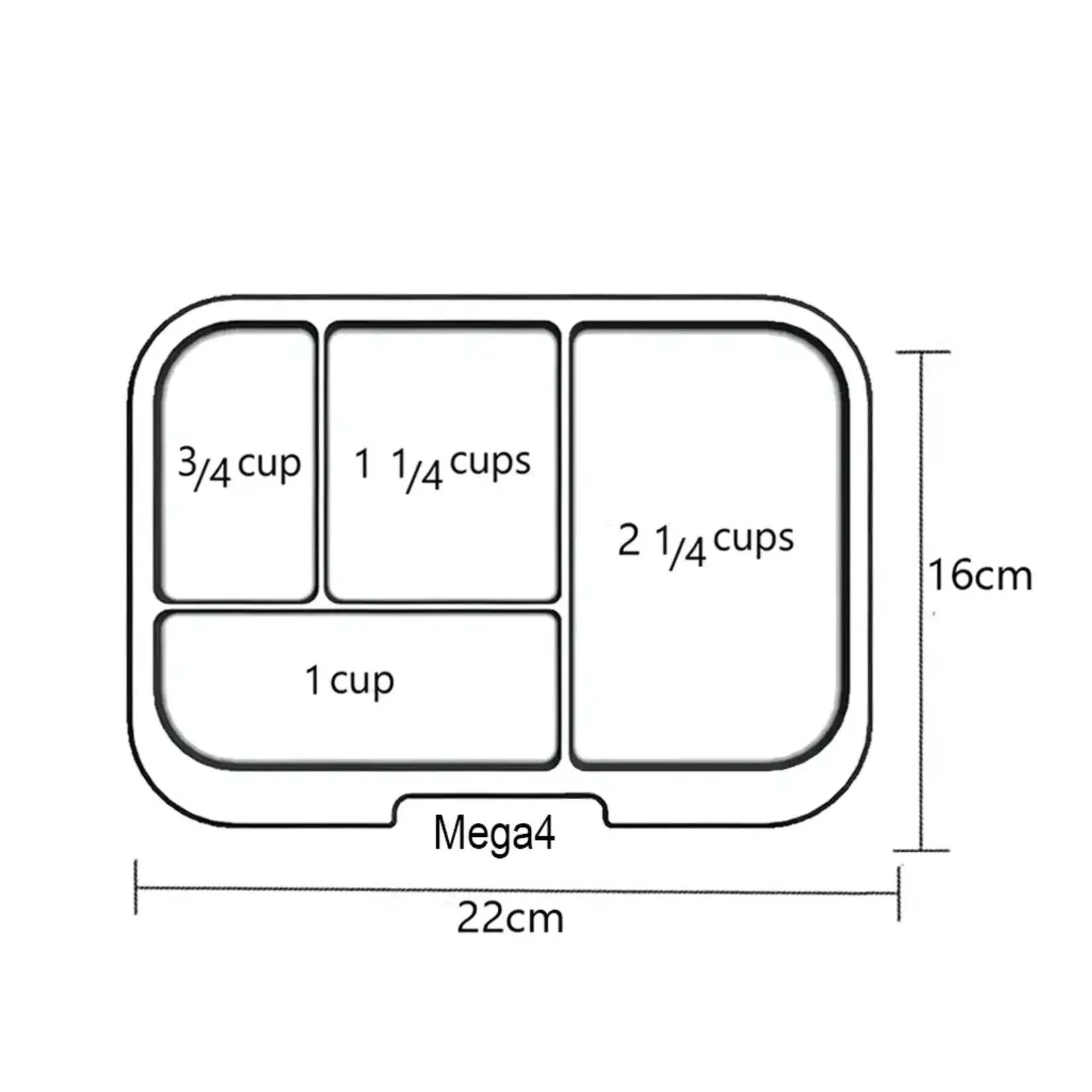 Munchbox Plateau transparent Munchbox - Méga 4