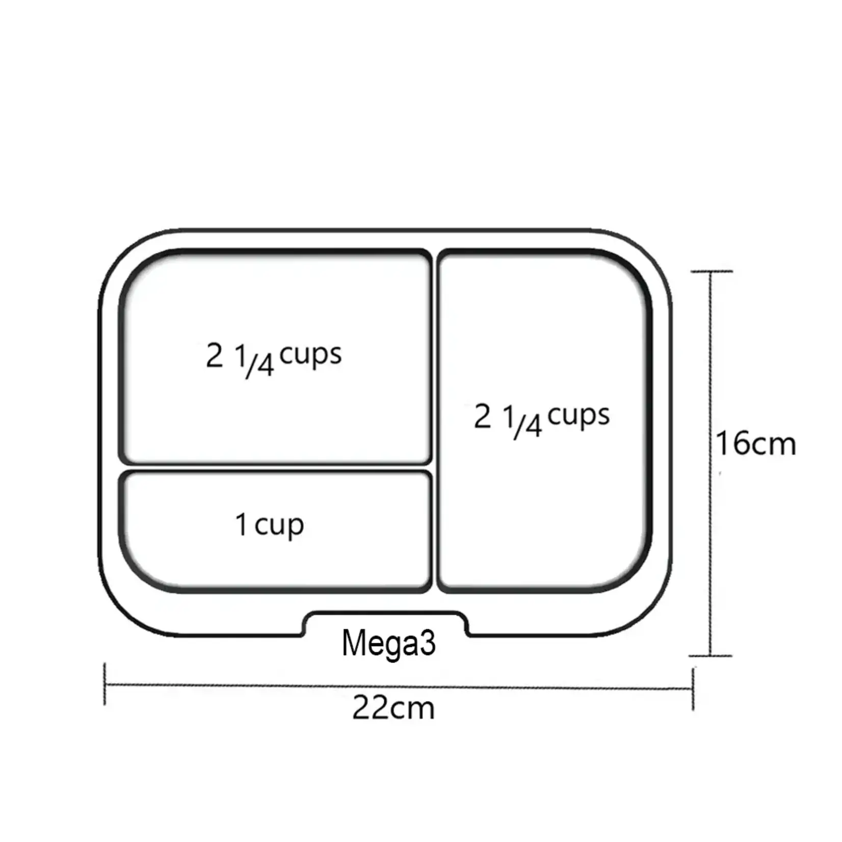 Munchbox Plateau transparent Munchbox - Méga 3