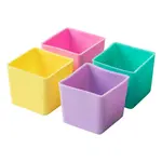 Munchbox Ensemble de 4 Munch cups carrés - Pastel