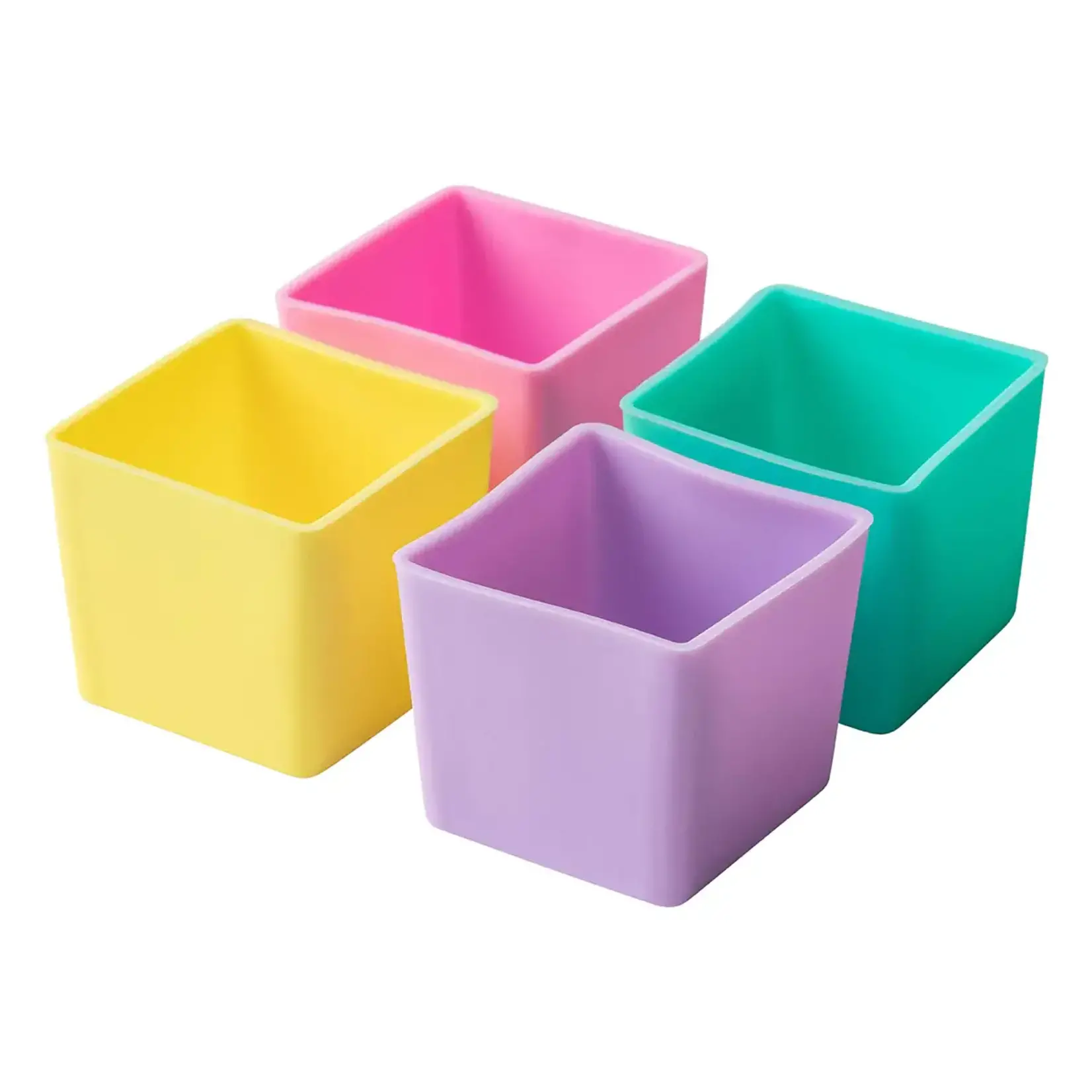 Munchbox Ensemble de 4 Munch cups carrés - Pastel