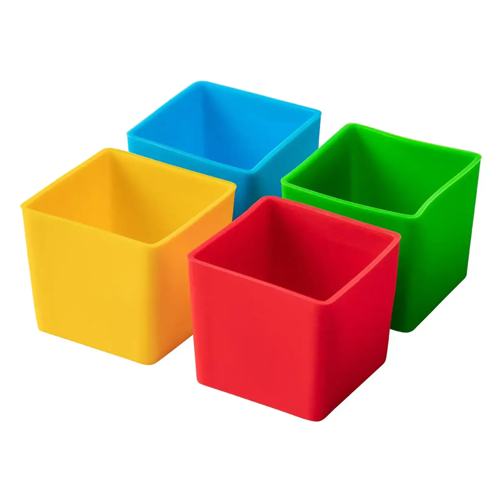 Munchbox Ensemble de 4 Munch cups carrés - Couleur primaire