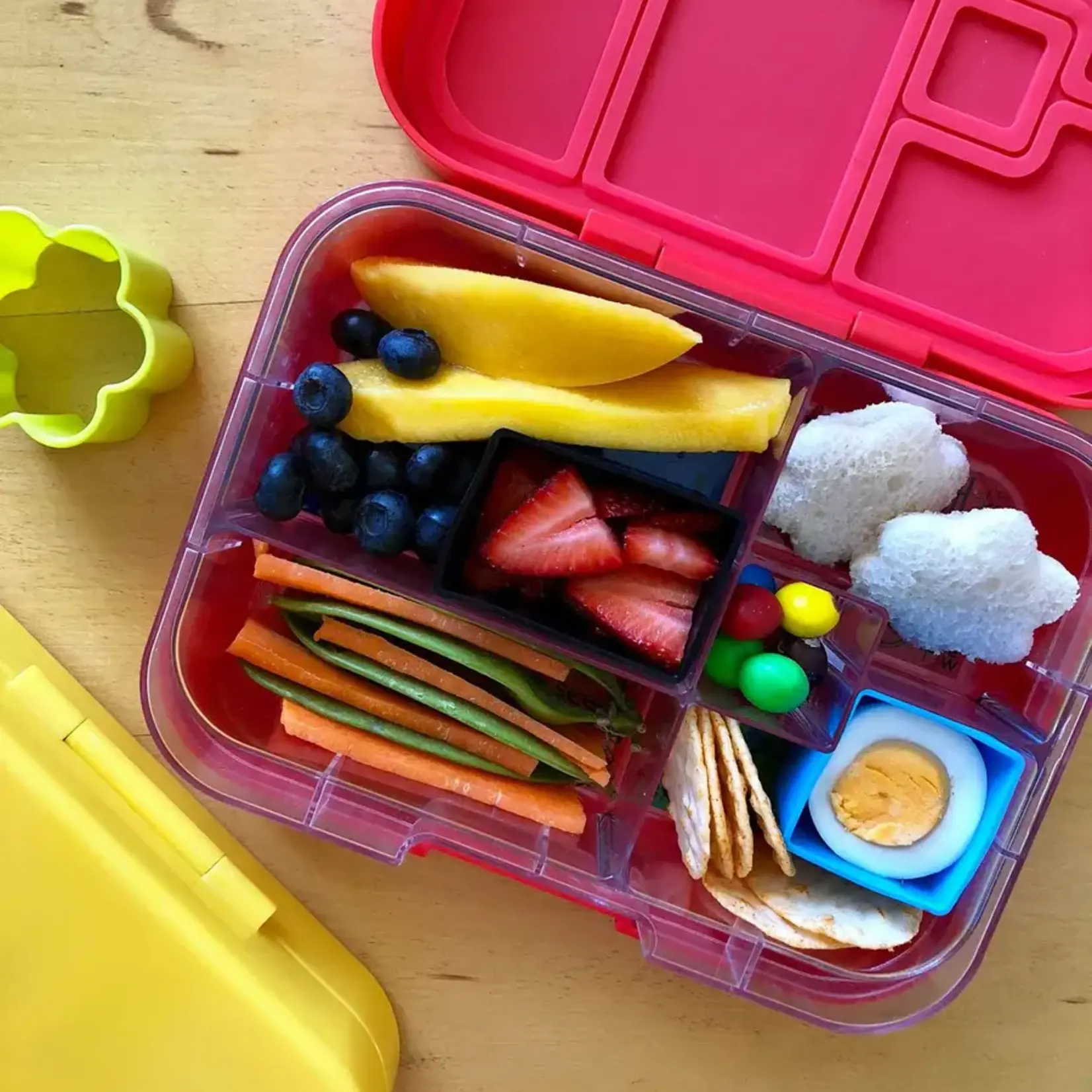 Munchbox Ensemble de 4 Munch cups carrés - Couleur primaire