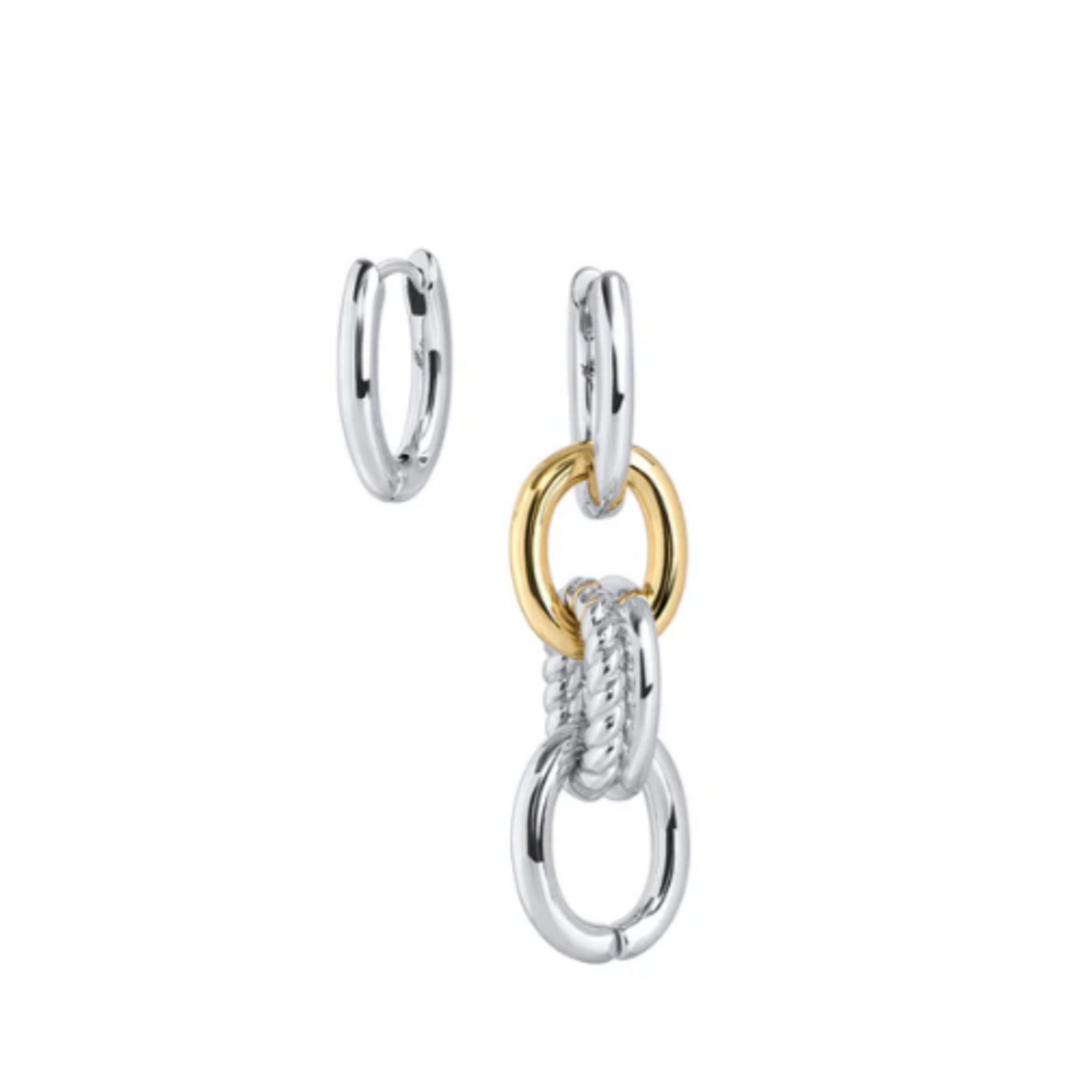 Mia Boucles pendantes Cala - Argent et or