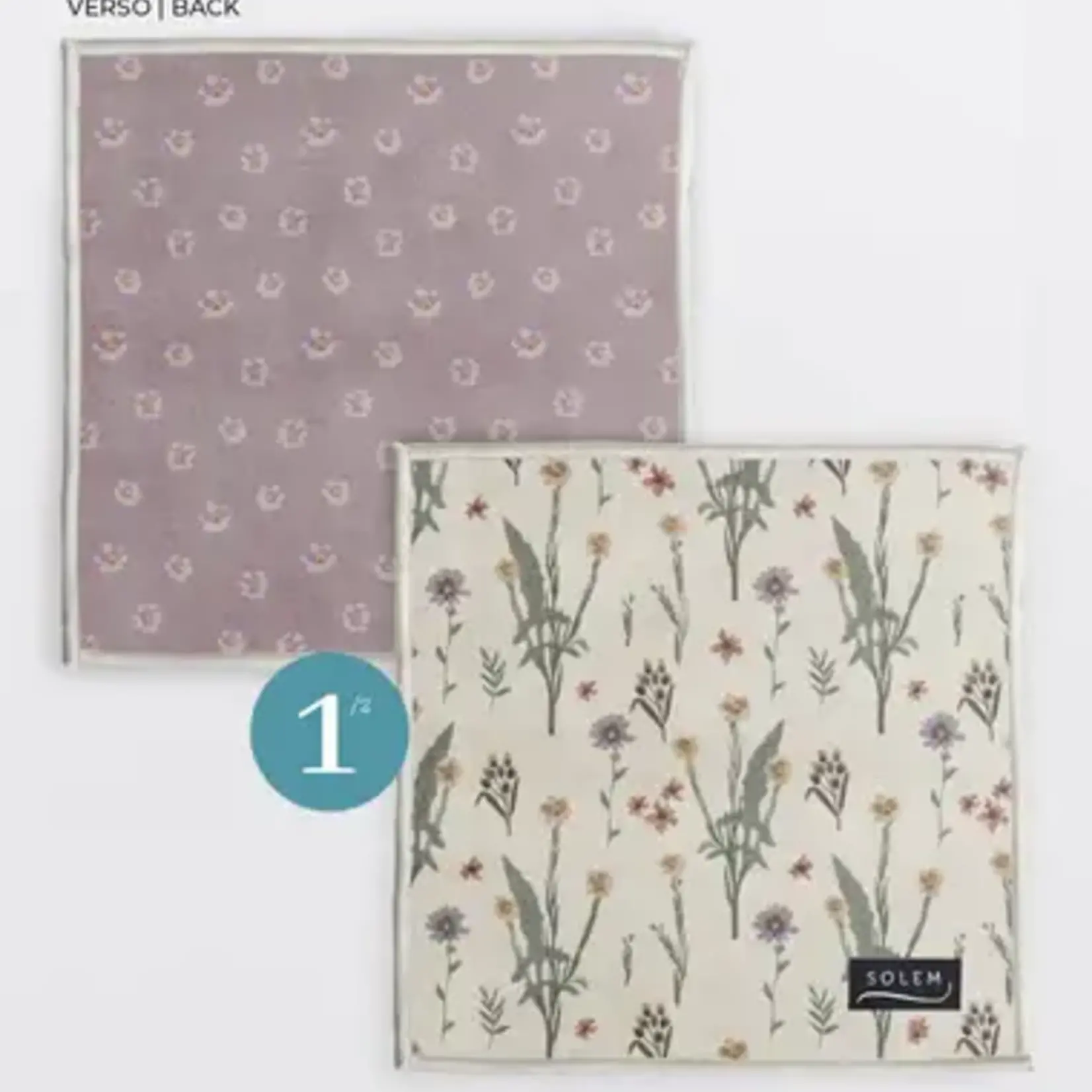 Solem Lingettes à lunettes - Douce floraison (Lot de 2)