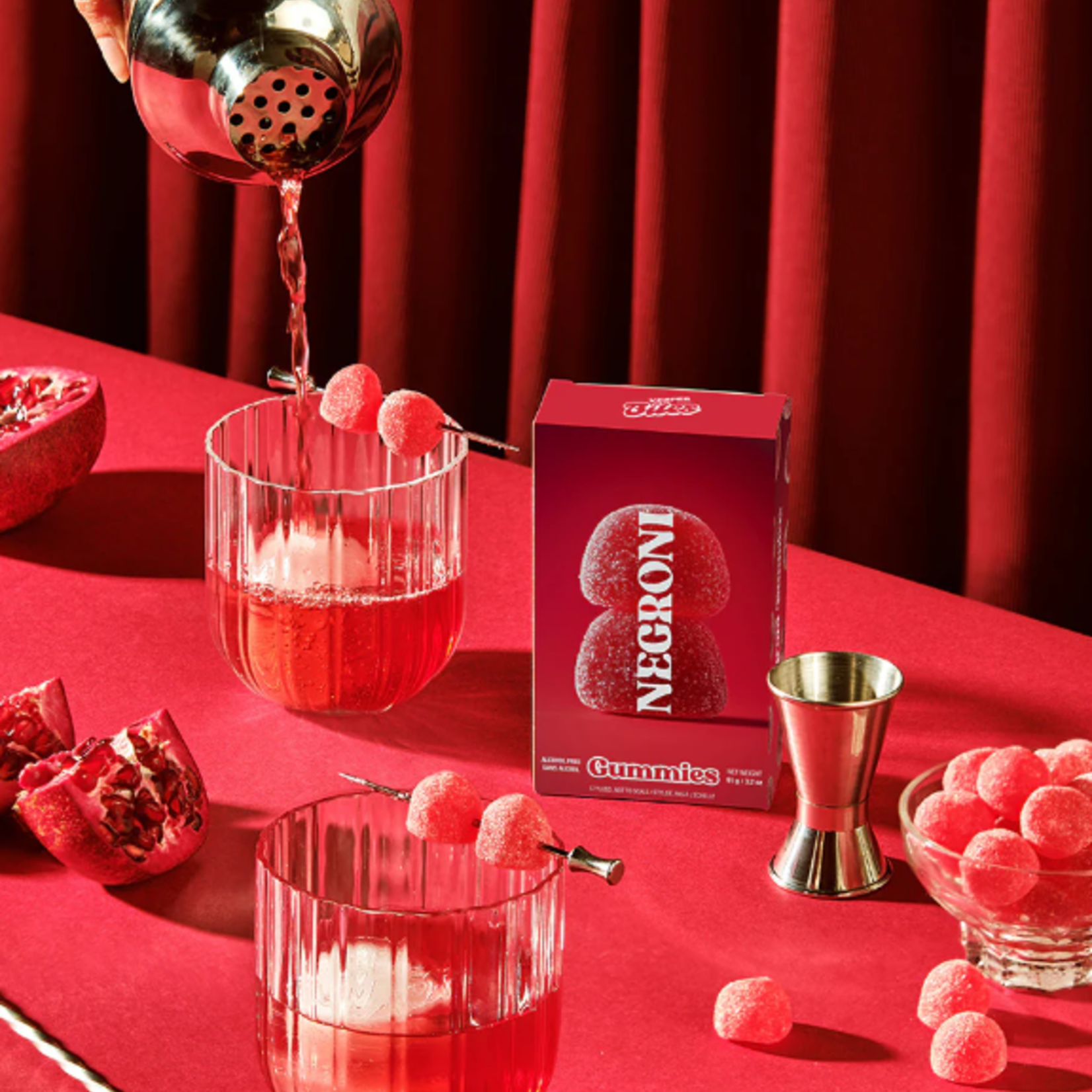 Vesper Bonbons cocktails sans alcool - Negroni