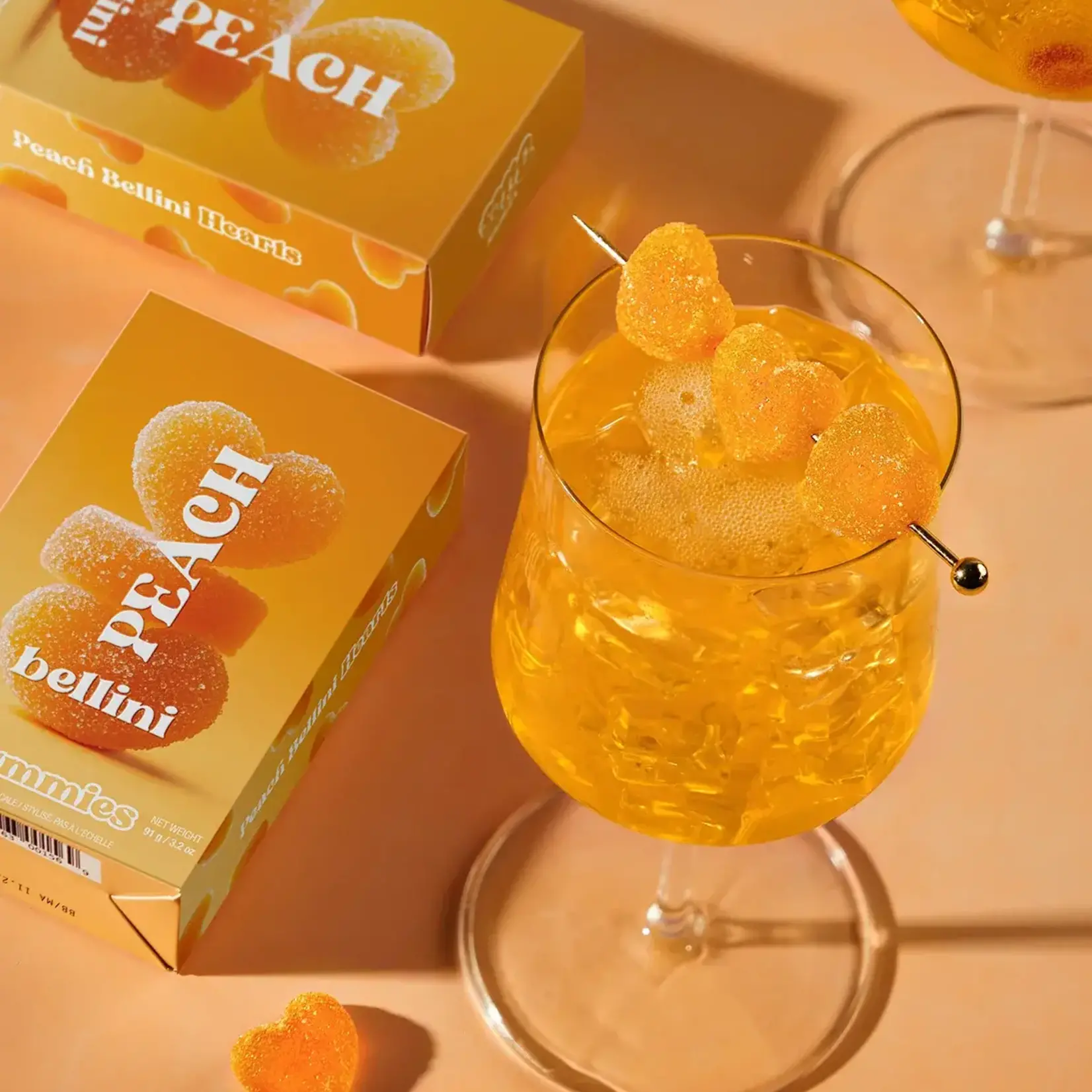 Vesper Bonbons cocktails sans alcool - Bellini à la pêche