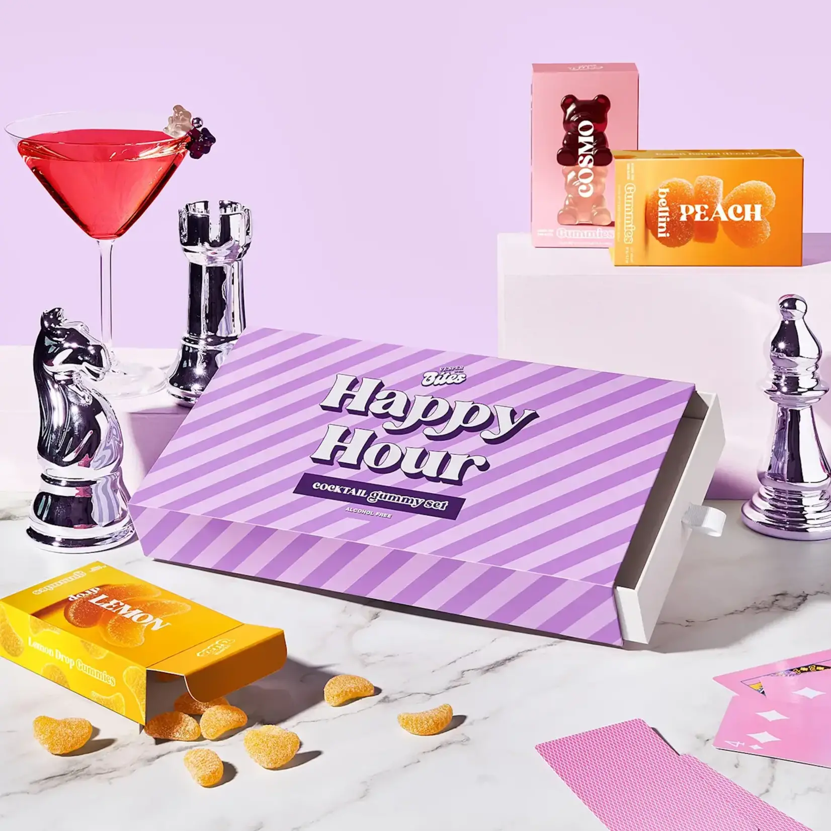 Vesper Coffret cadeau - Bonbons cocktails sans alcool - Happy Hour