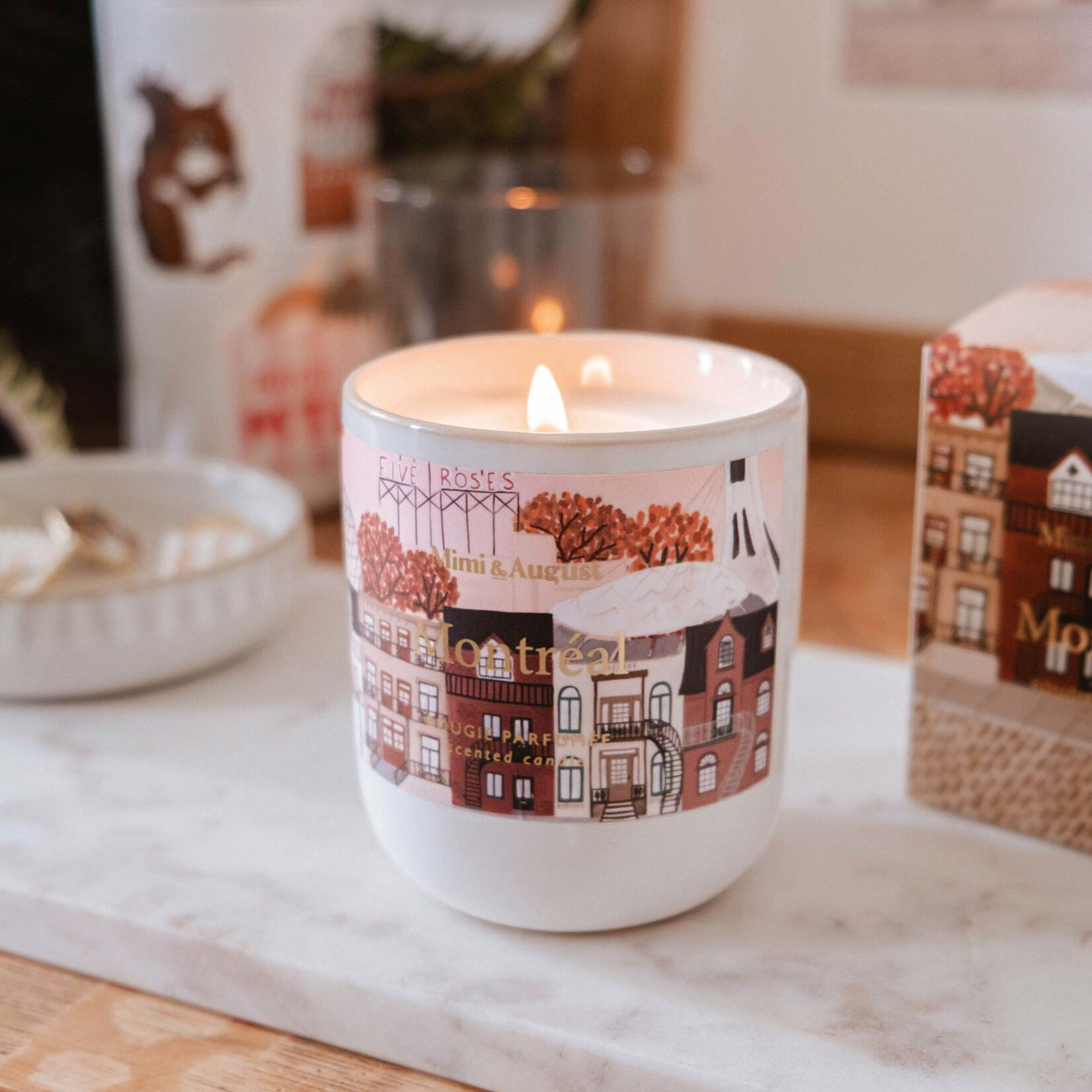 Mimi and August Montréal - Bougie réutilisable - 8 oz