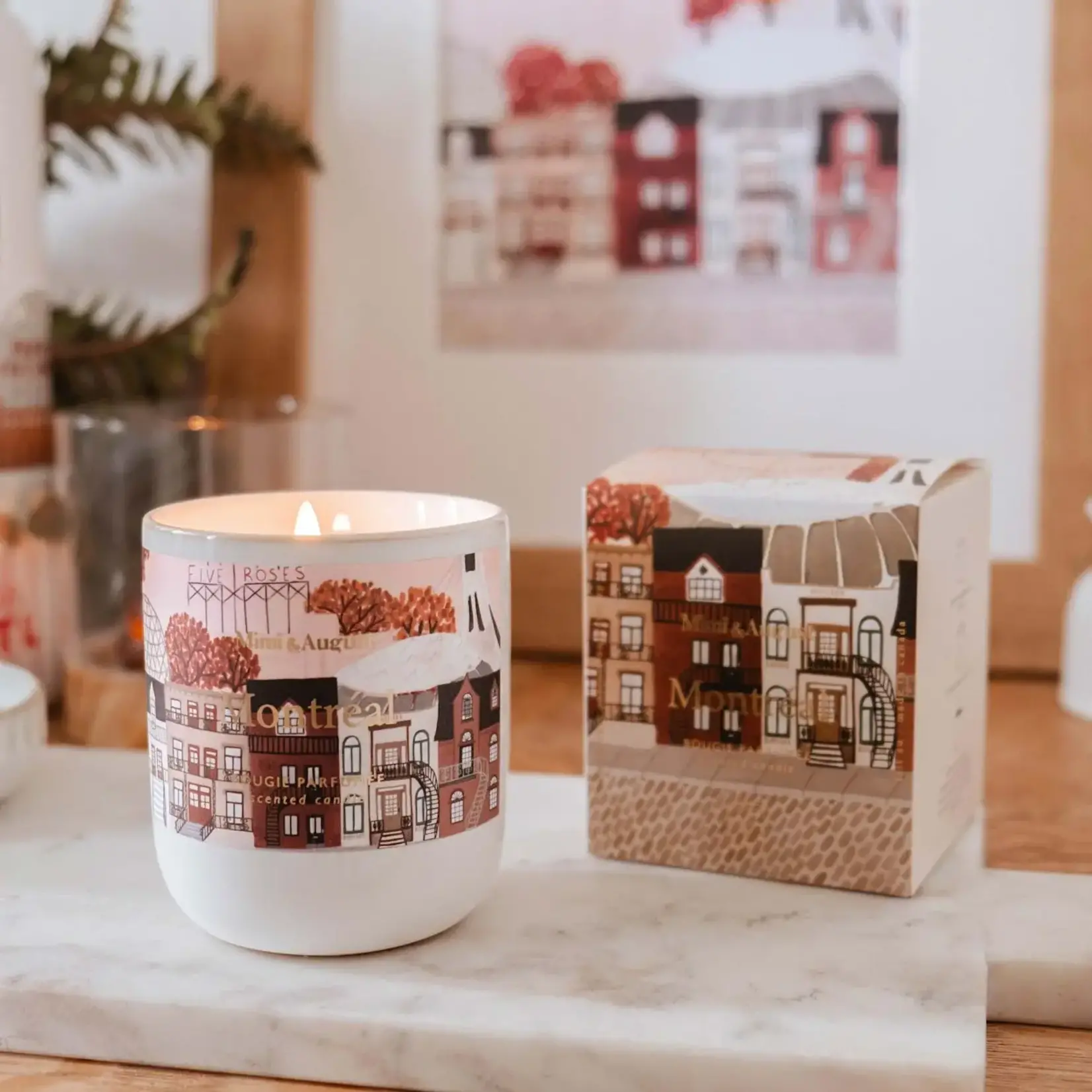 Mimi and August Montréal - Bougie réutilisable - 8 oz