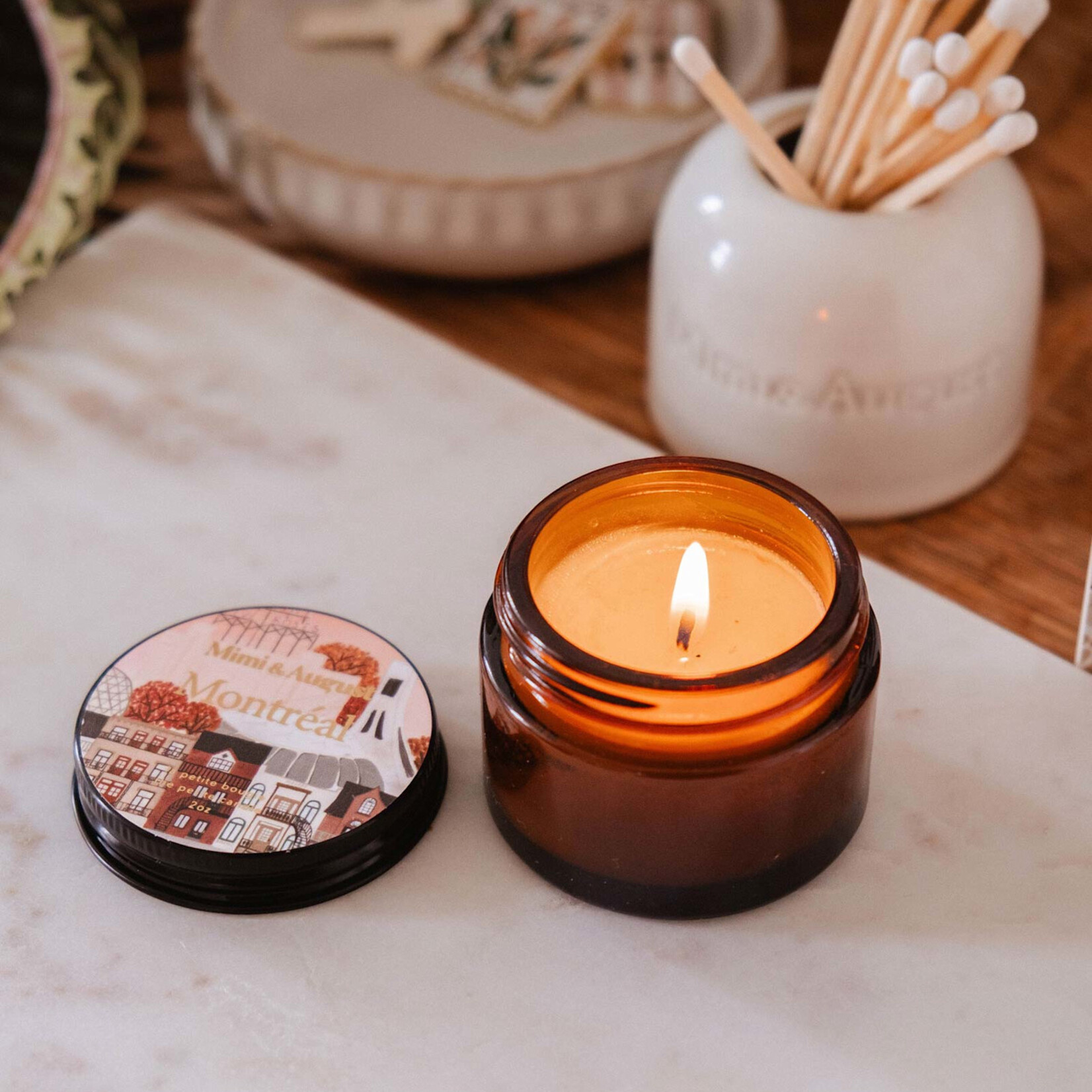 Mimi and August Montréal - Bougie réutilisable - 2 oz