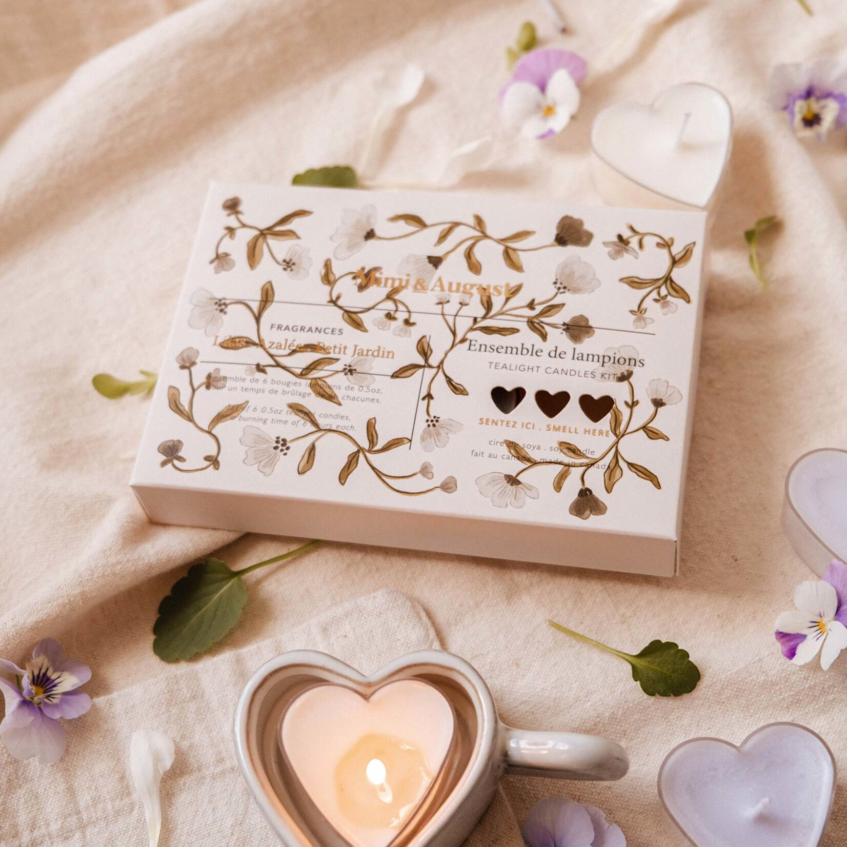 Mimi and August Lampions en forme de coeur - ensemble de 6