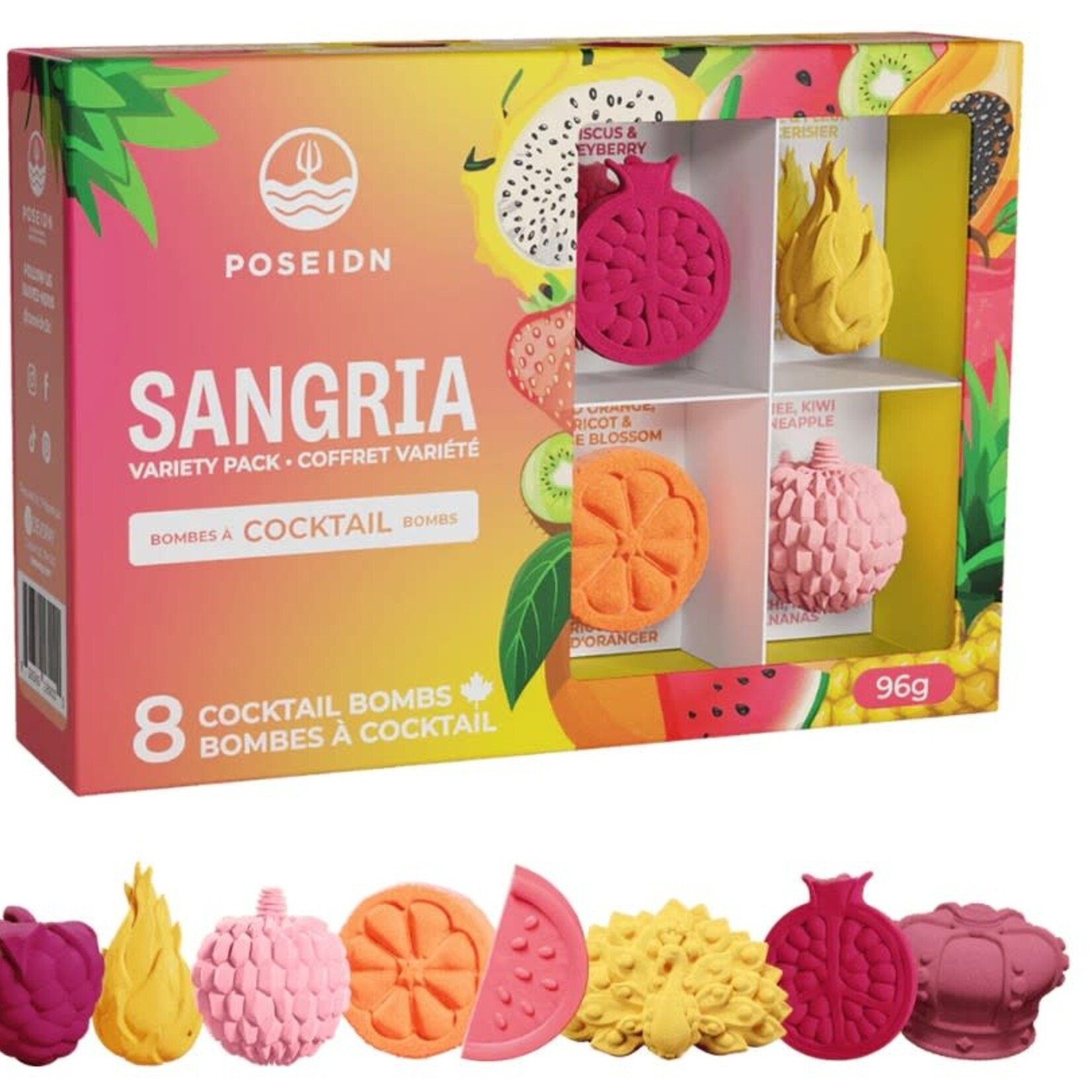 Poseidn Coffret Variété de Sangria  - 8 assorties