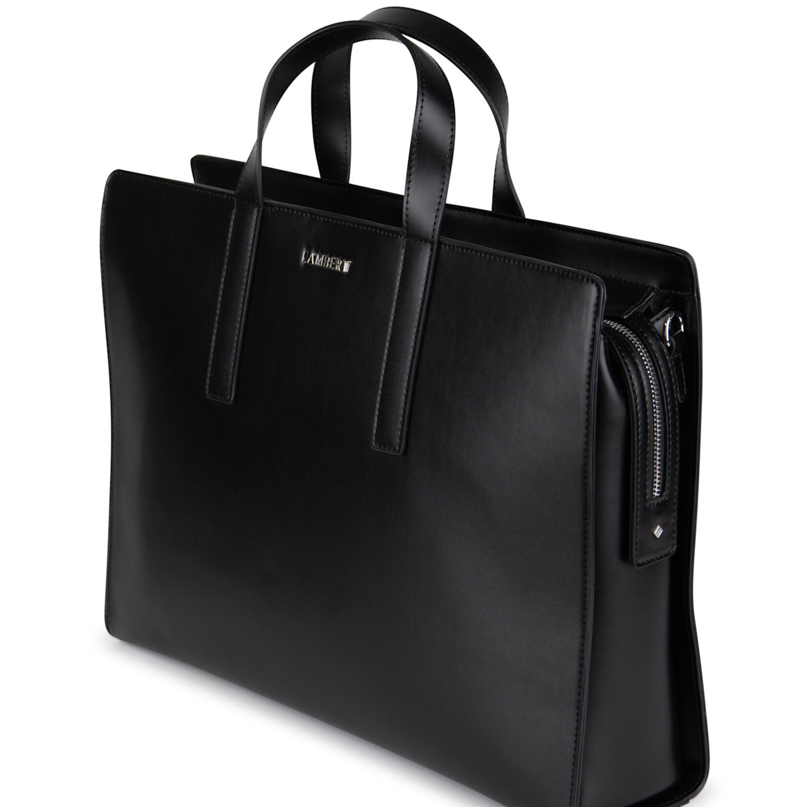 Lambert Le Helia - Malette 2 en 1 en cuir vegan recyclé - Noir