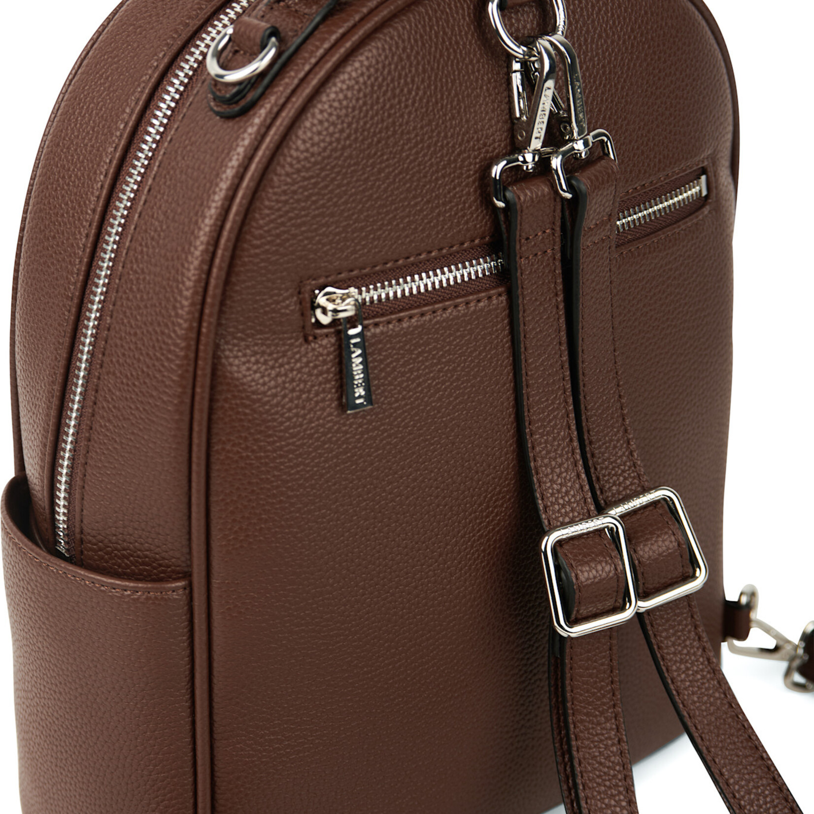 Lambert Le Maude - Sac à dos 3-en-1 en cuir végan - Chocolat