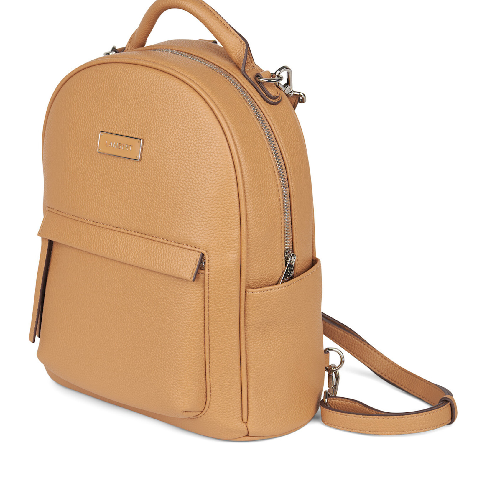 Lambert Le Maude - Sac à dos 3-en-1 en cuir végan - Camel