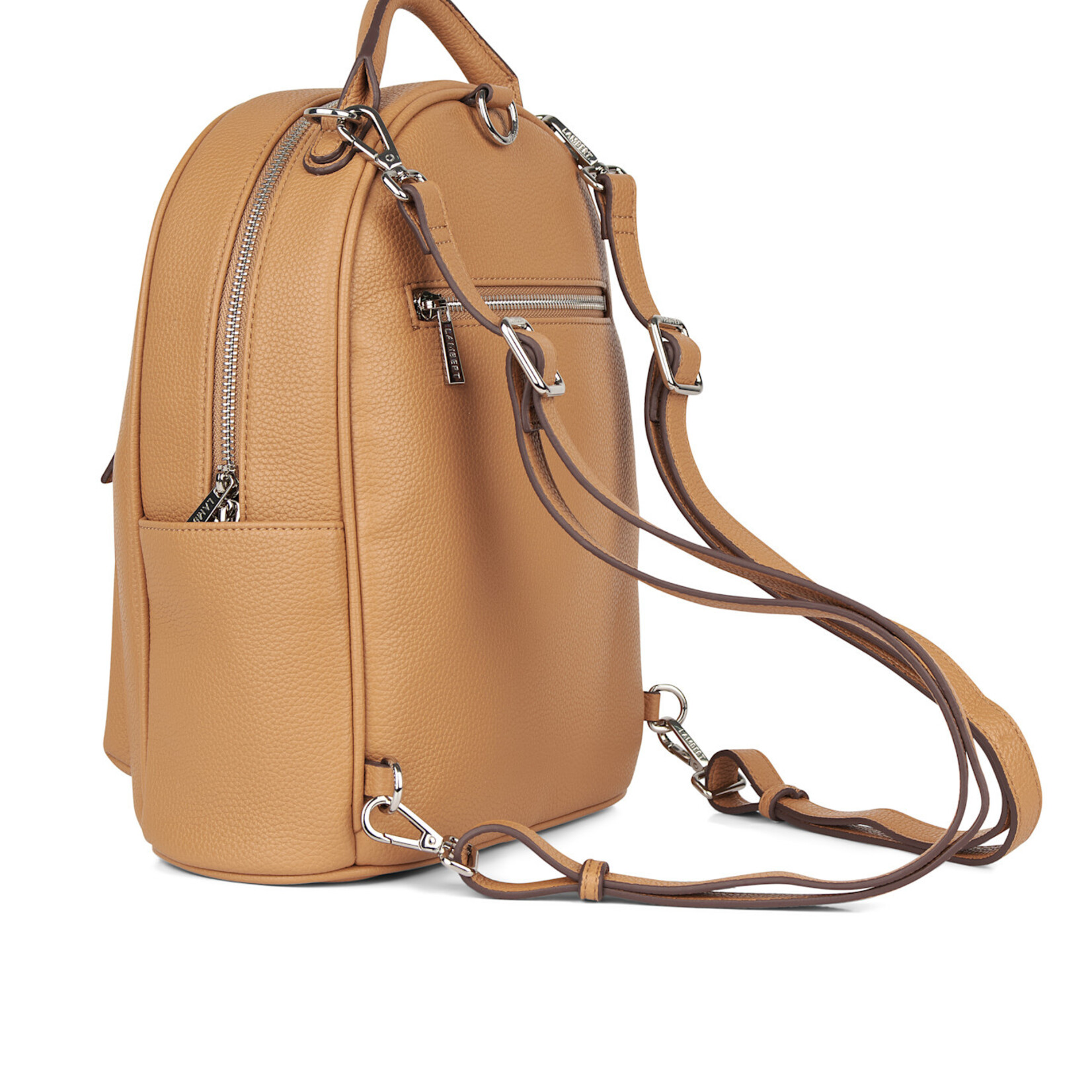 Lambert Le Maude - Sac à dos 3-en-1 en cuir végan - Camel