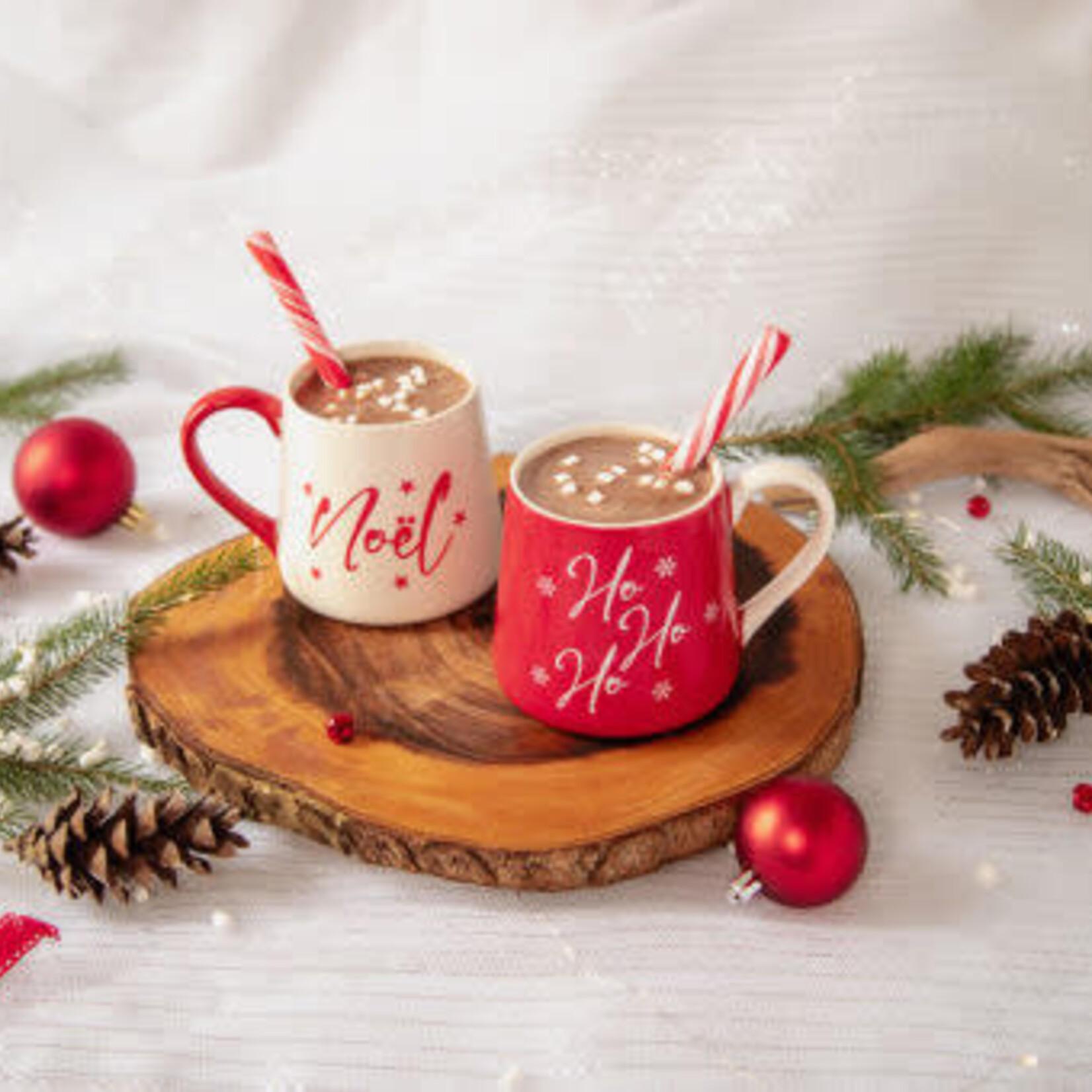 Gourmet du Village Tasse rouge et chocolat chaud - Ho Ho Ho
