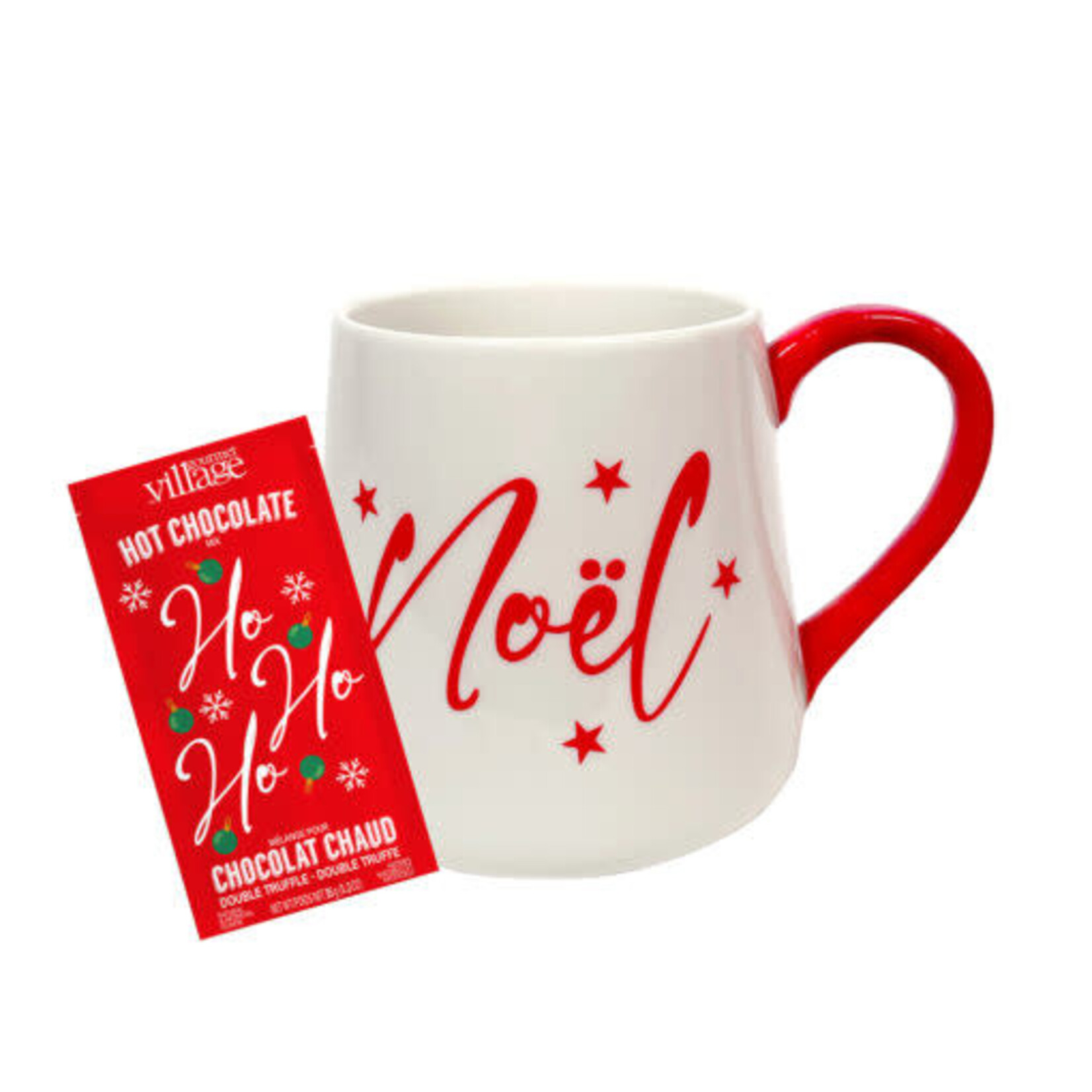 Gourmet du Village Tasse blanche et chocolat chaud - Noël