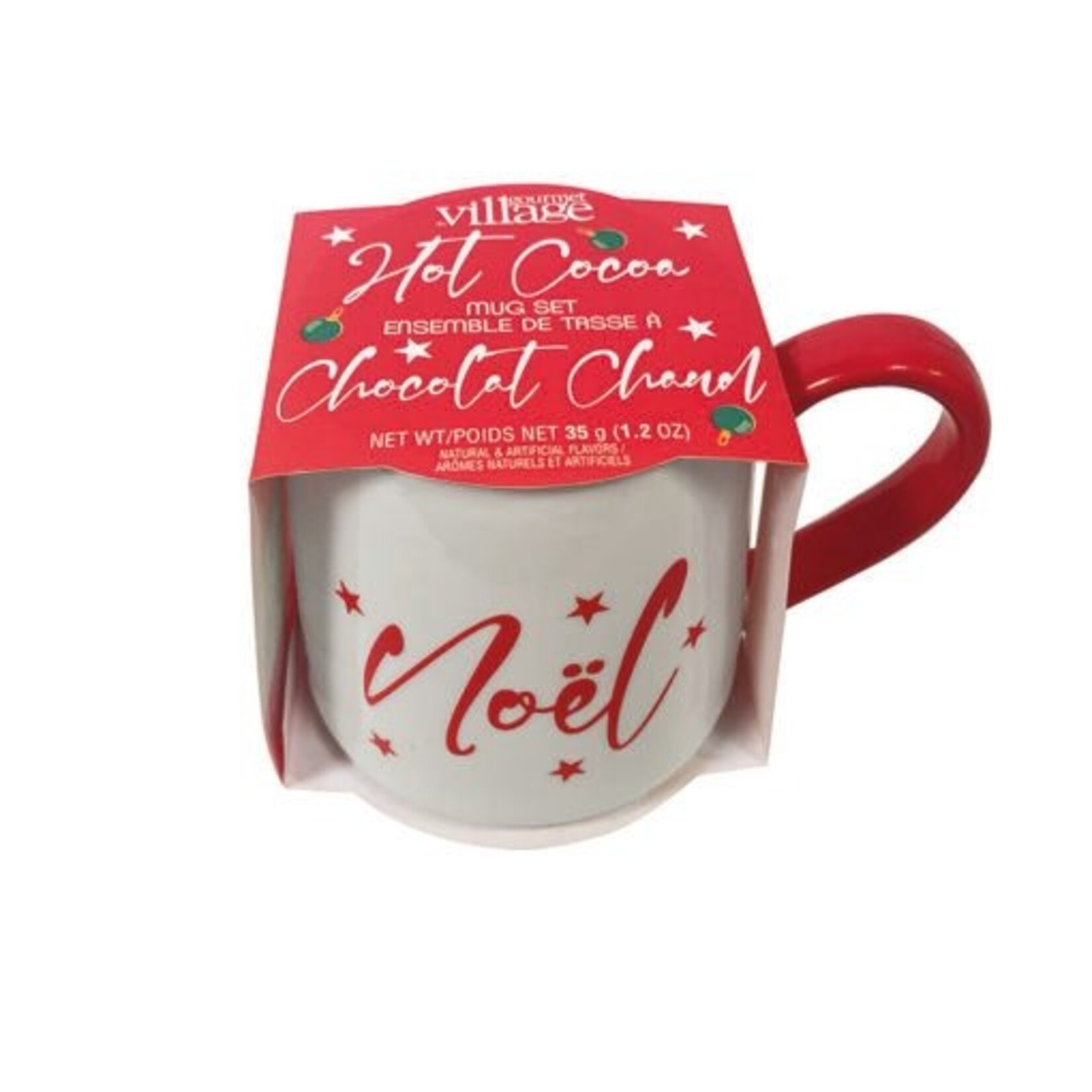 Gourmet du Village Tasse blanche et chocolat chaud - Noël
