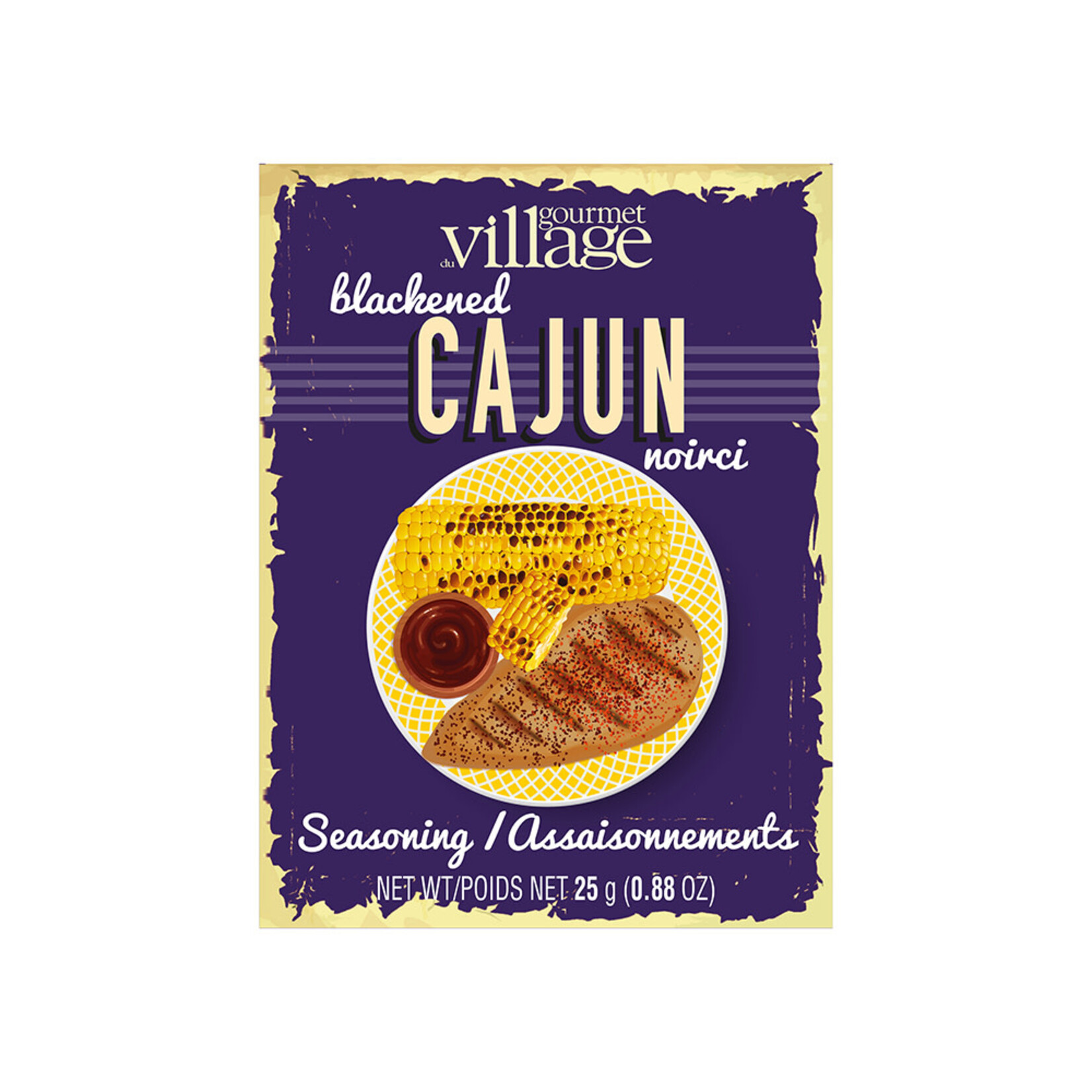 Gourmet du Village Boîte d'assaisonnement - Cajun noirci
