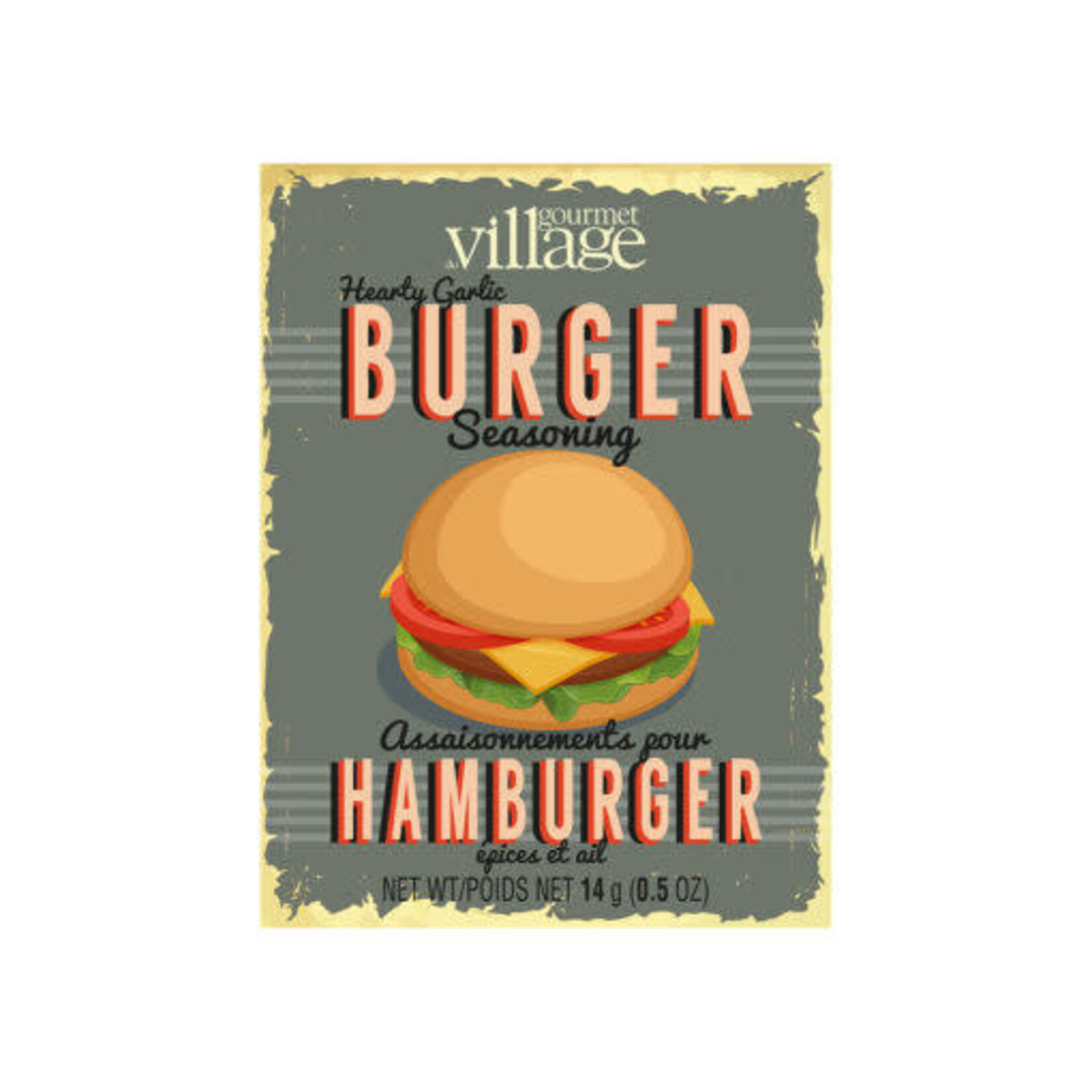 Gourmet du Village Boîte d'assaisonnement - Hamburger épices et ail