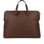 Lambert Le Malorie - Mallette 2-en-1 en cuir vegan - Chocolat