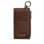 Lambert Le Phoebe - Porte-cartes en cuir vegan recyclé - Chocolat