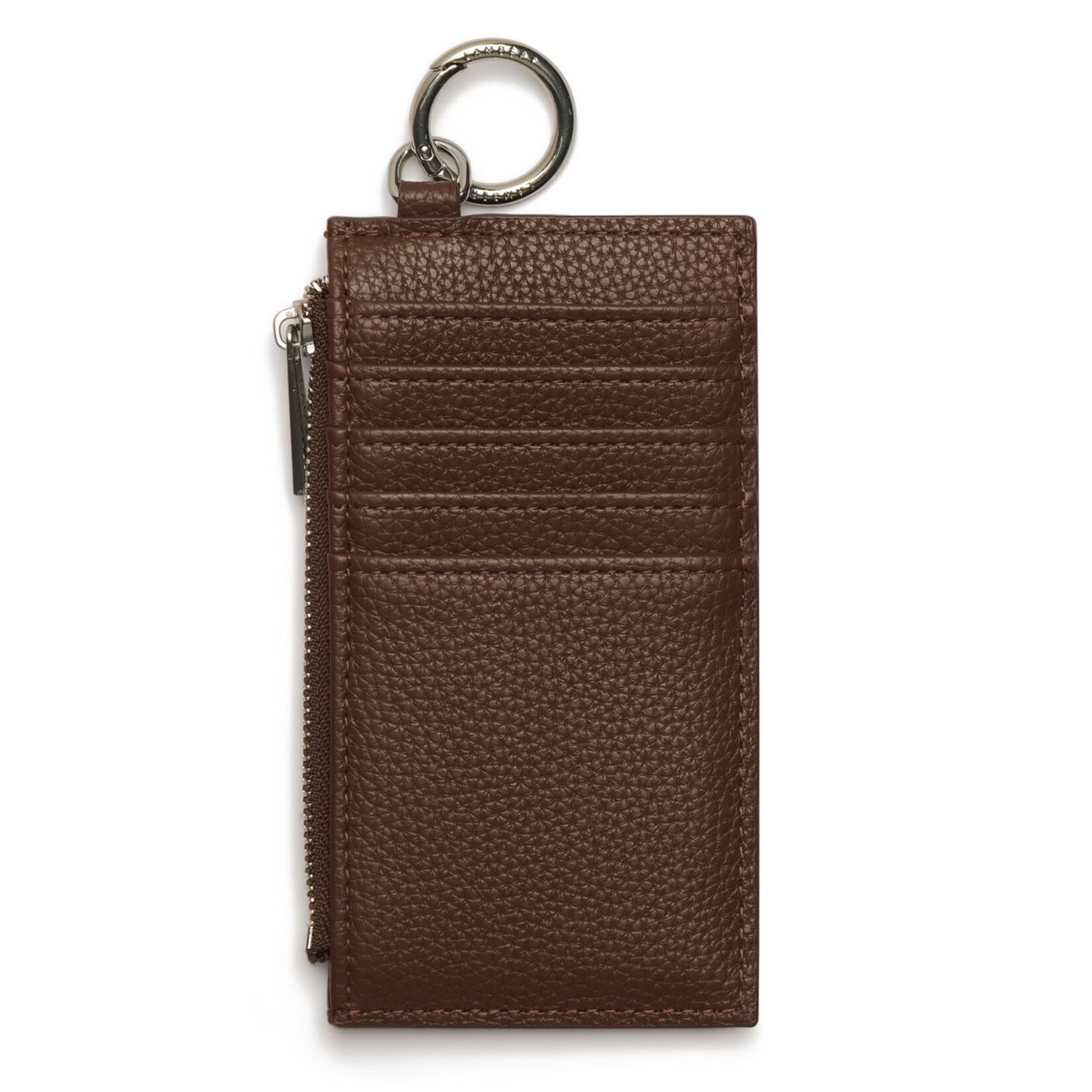 Lambert Le Phoebe - Porte-cartes en cuir vegan recyclé - Chocolat