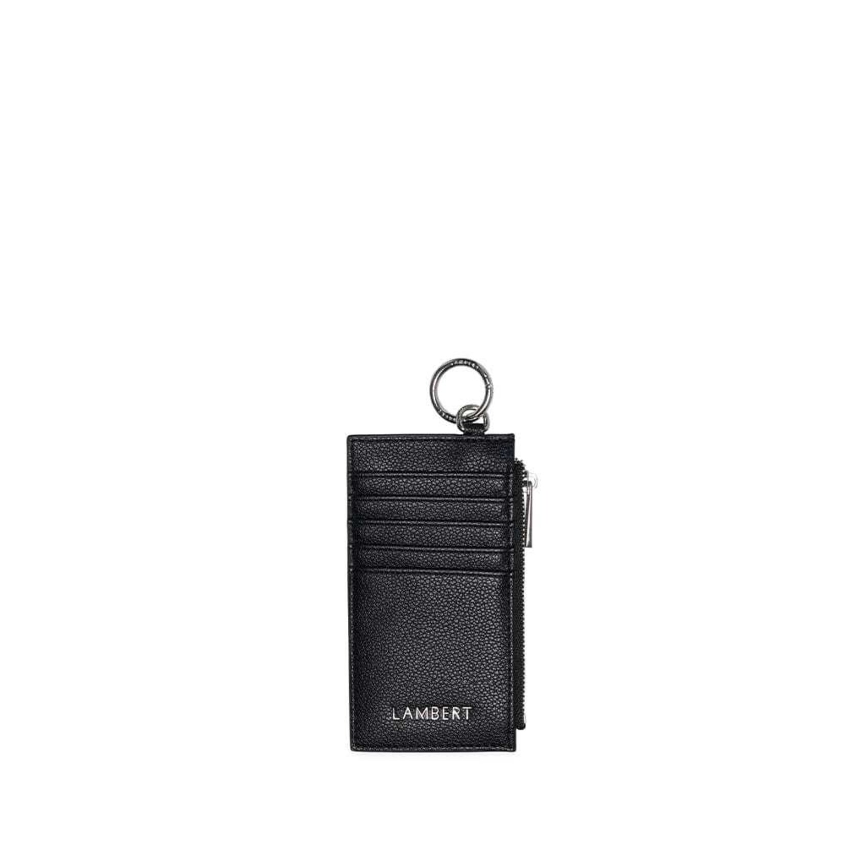 Lambert Le Phoebe - Porte-cartes en cuir vegan recyclé - Noir