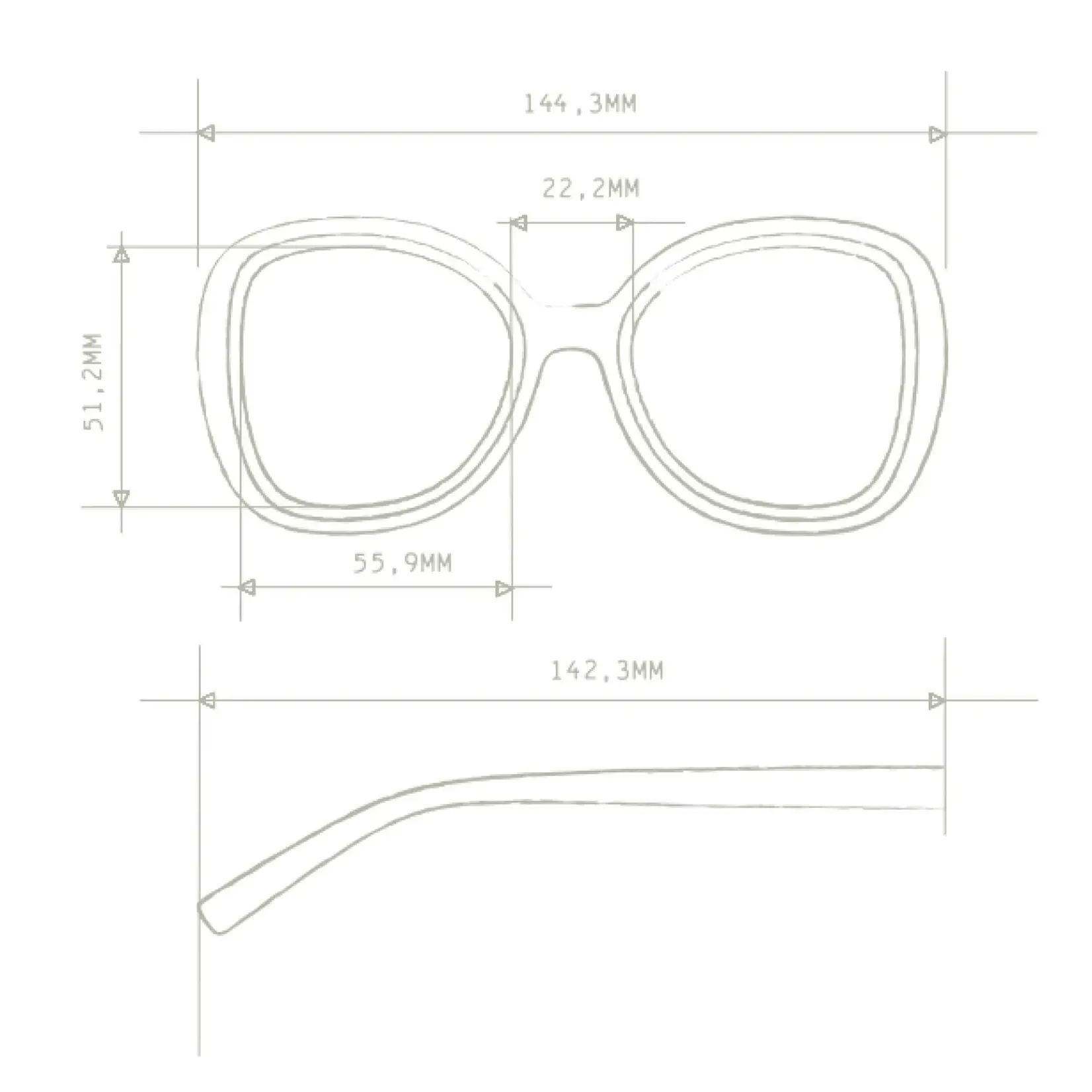 OKKIA Lunettes soleil Anna - Rose  Havana