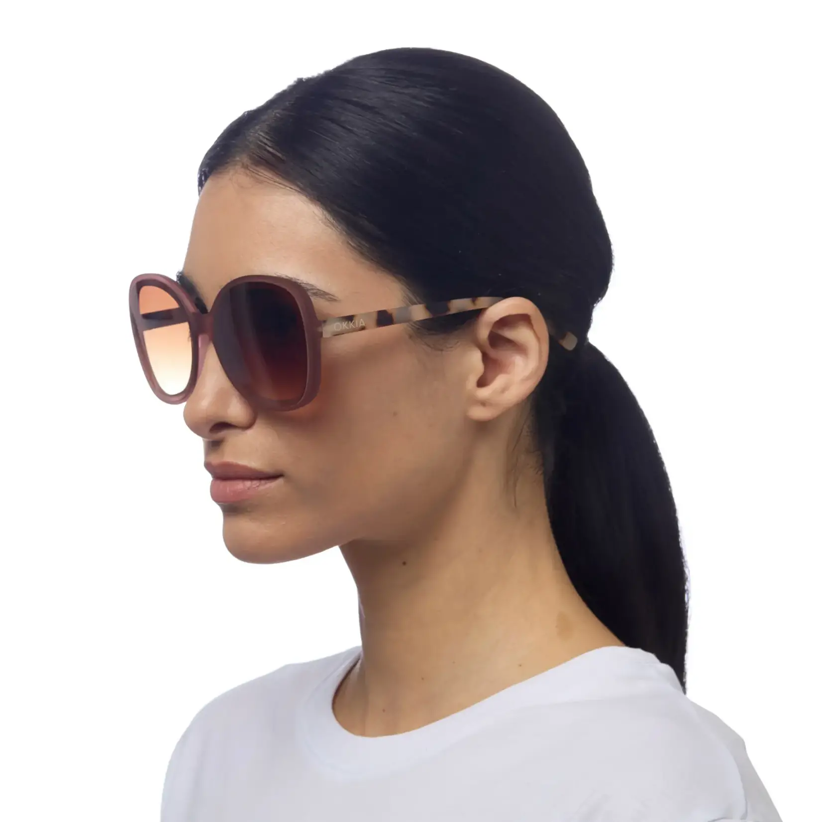 OKKIA Lunettes soleil Anna - Rose  Havana