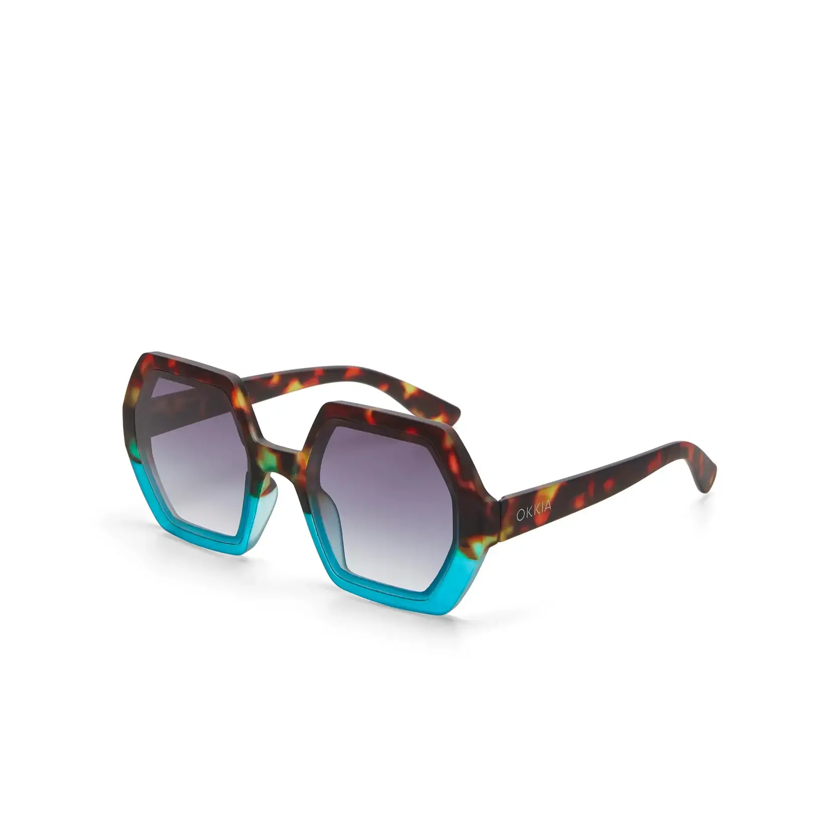 OKKIA Lunettes soleil Emma - Havana bleu