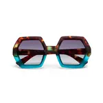 OKKIA Lunettes soleil Emma - Havana bleu
